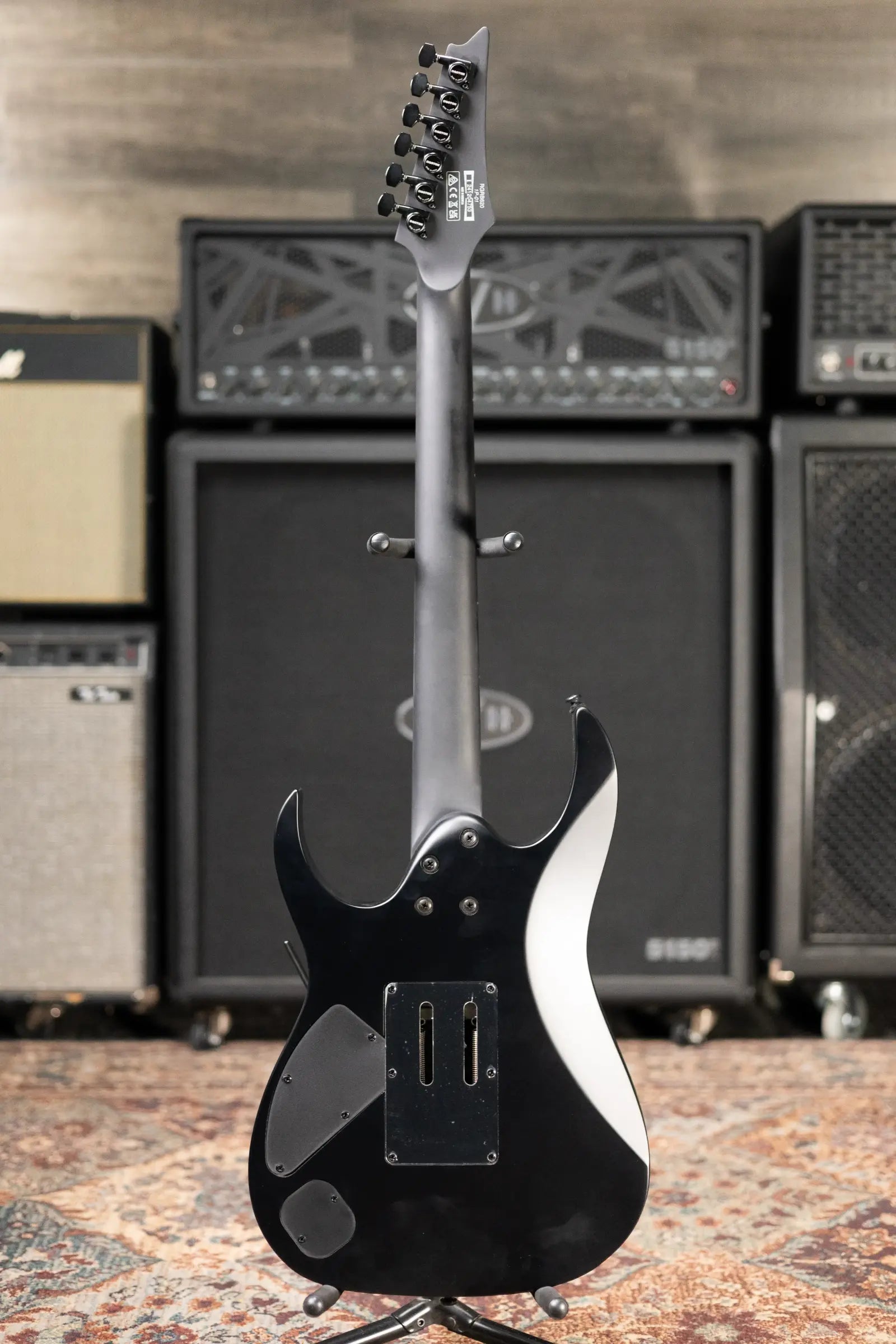 Ibanez RGRB620 Iron Label Electric Guitar - Black Flat