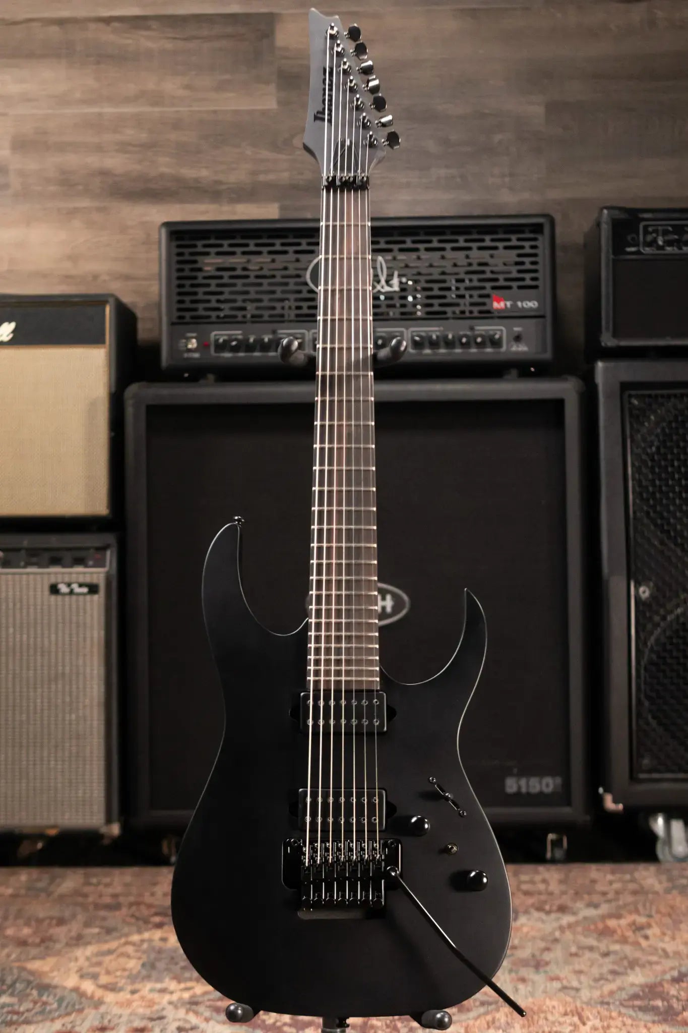 Ibanez RGRB720 Iron Label 7-String Electric Guitar - Black