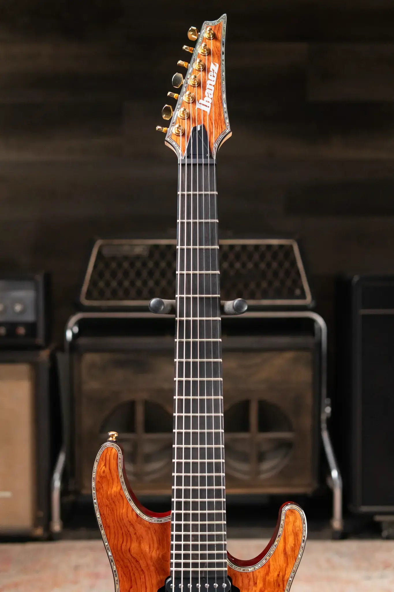 Ibanez SIX27FDBG Iron Label 7-String Electric Guitar Natural - Used