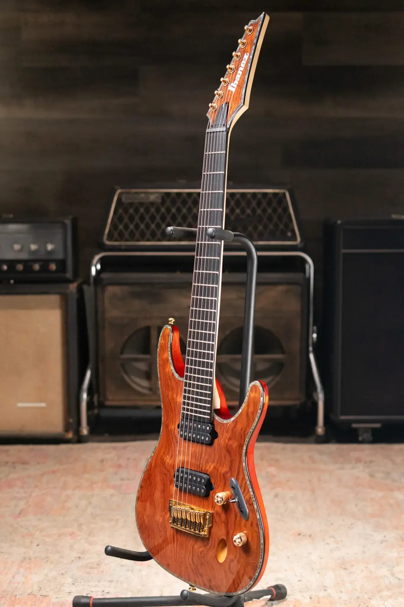 Ibanez SIX27FDBG Iron Label 7-String Electric Guitar Natural - Used