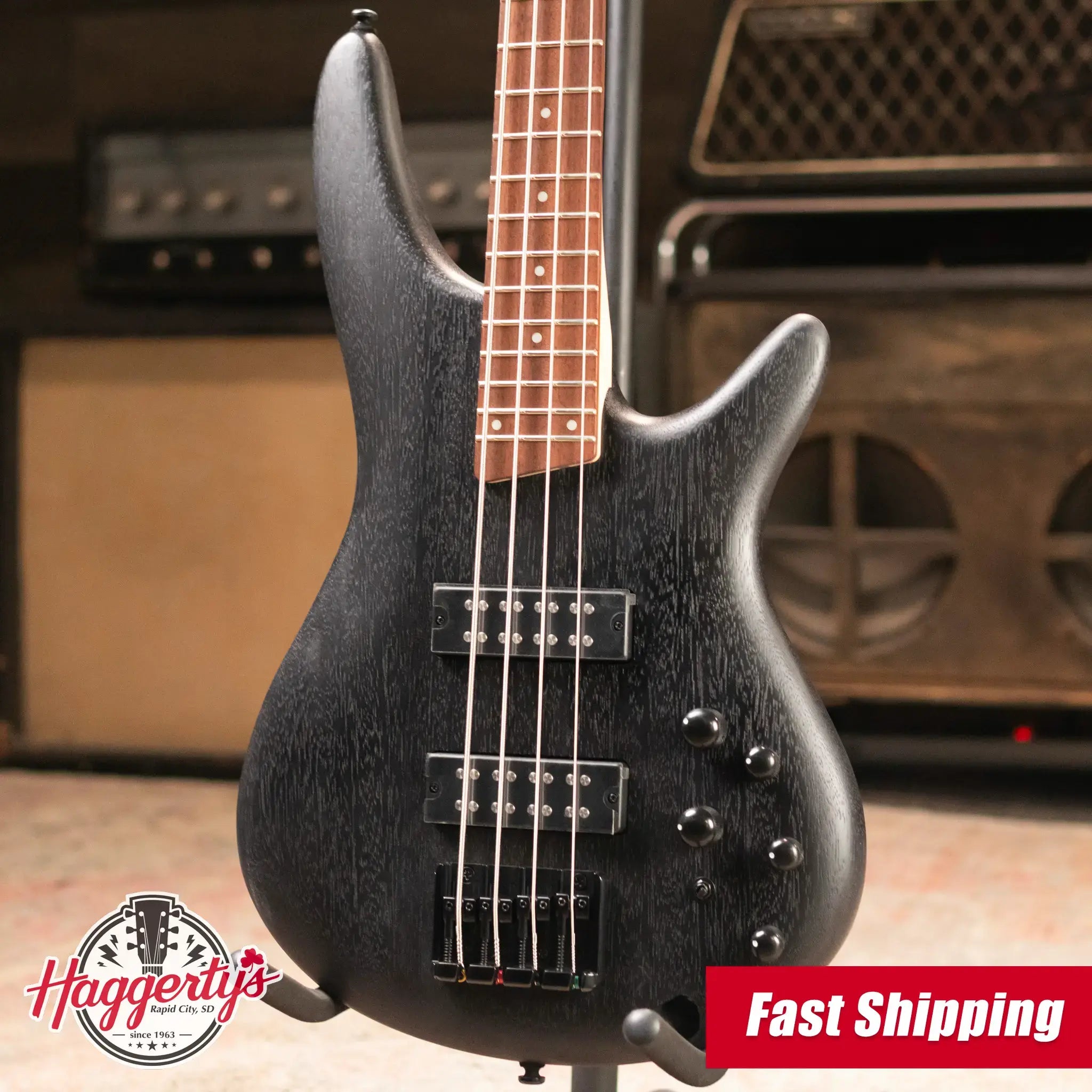 Ibanez SR300EBWK Standard 4-String Electric Bass - Weathered Black - Floor Model