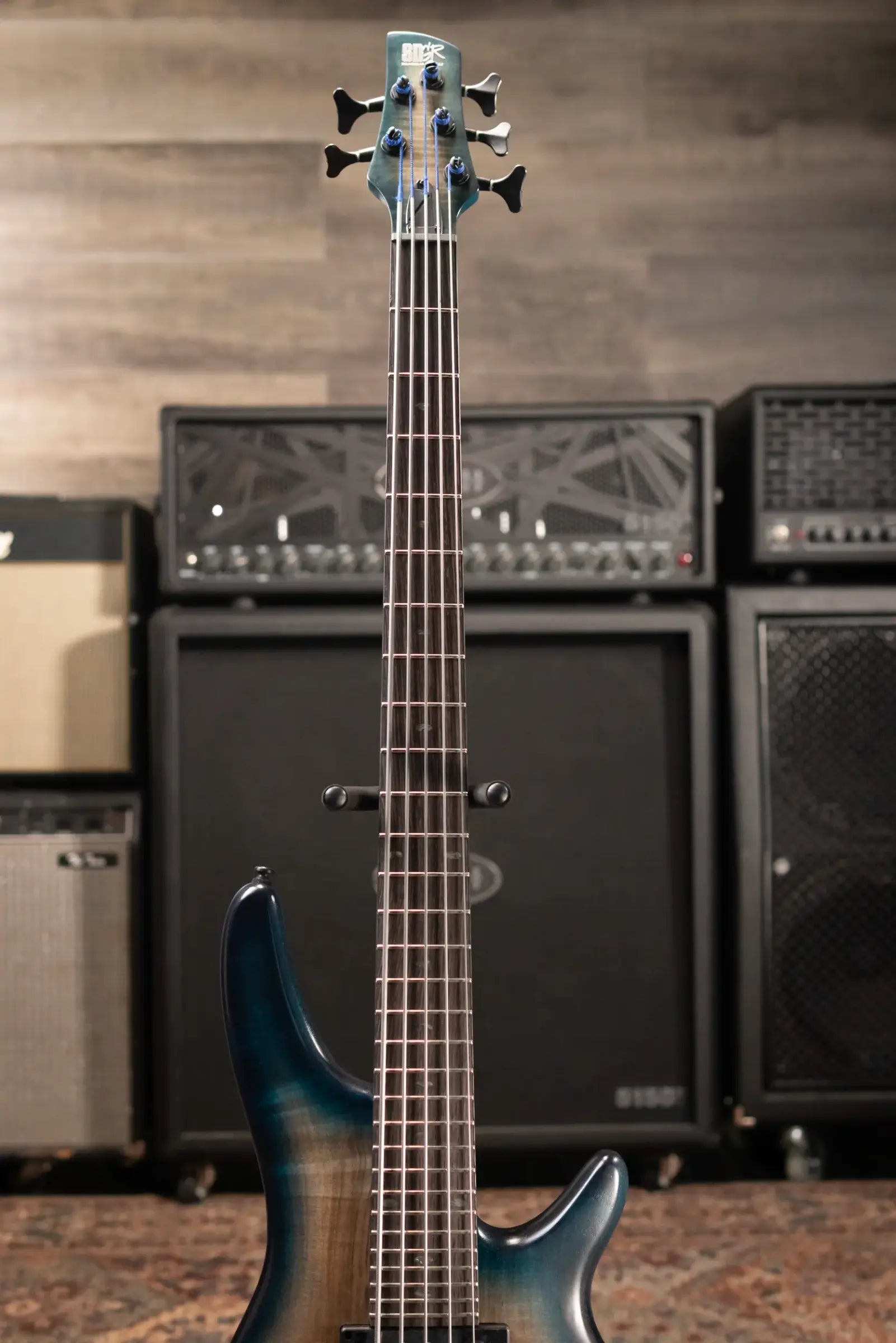 Ibanez SRD905 5-String Semi-Hollow Electric Bass - Cosmic Blue Starburst Low Gloss