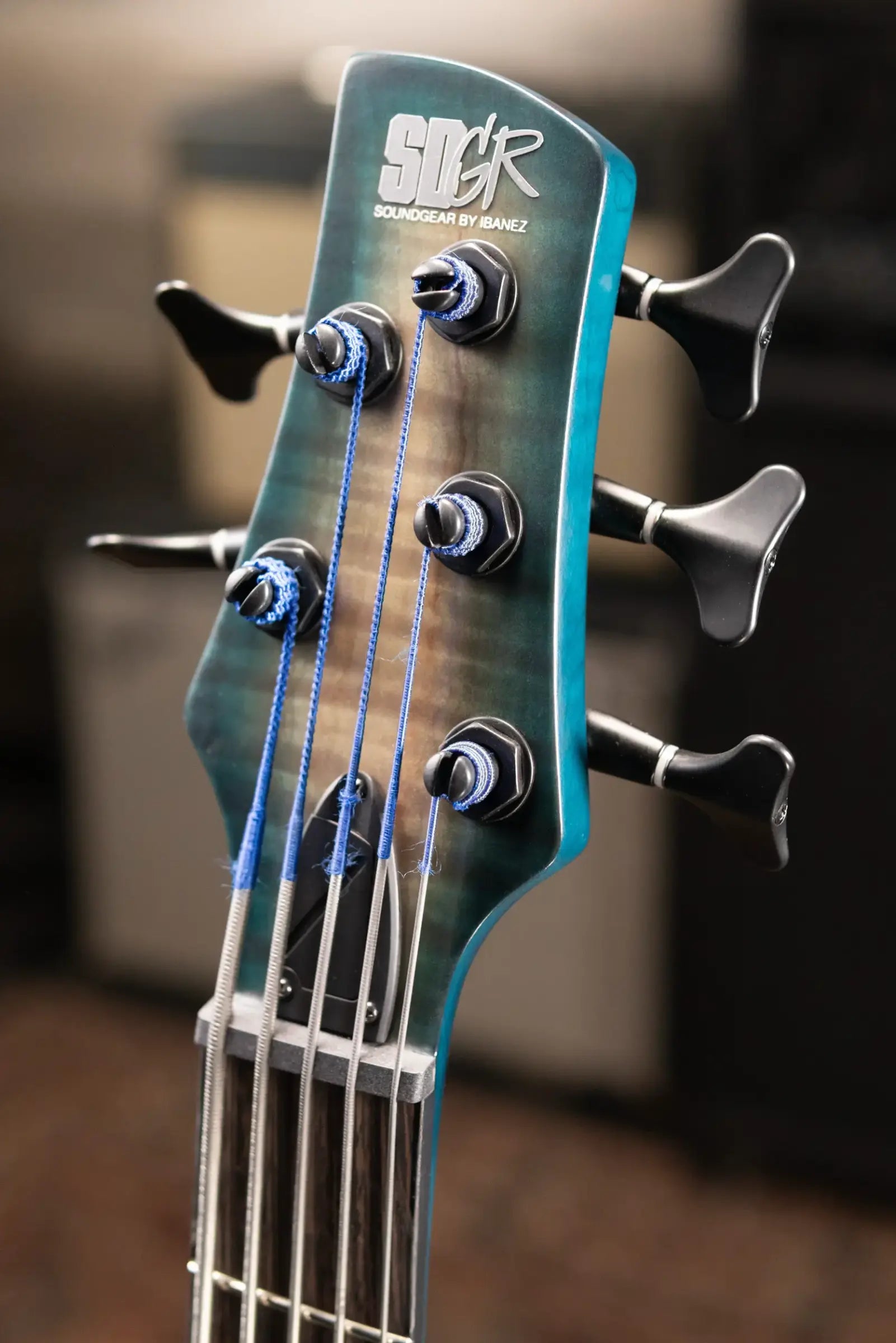 Ibanez SRD905 5-String Semi-Hollow Electric Bass - Cosmic Blue Starburst Low Gloss