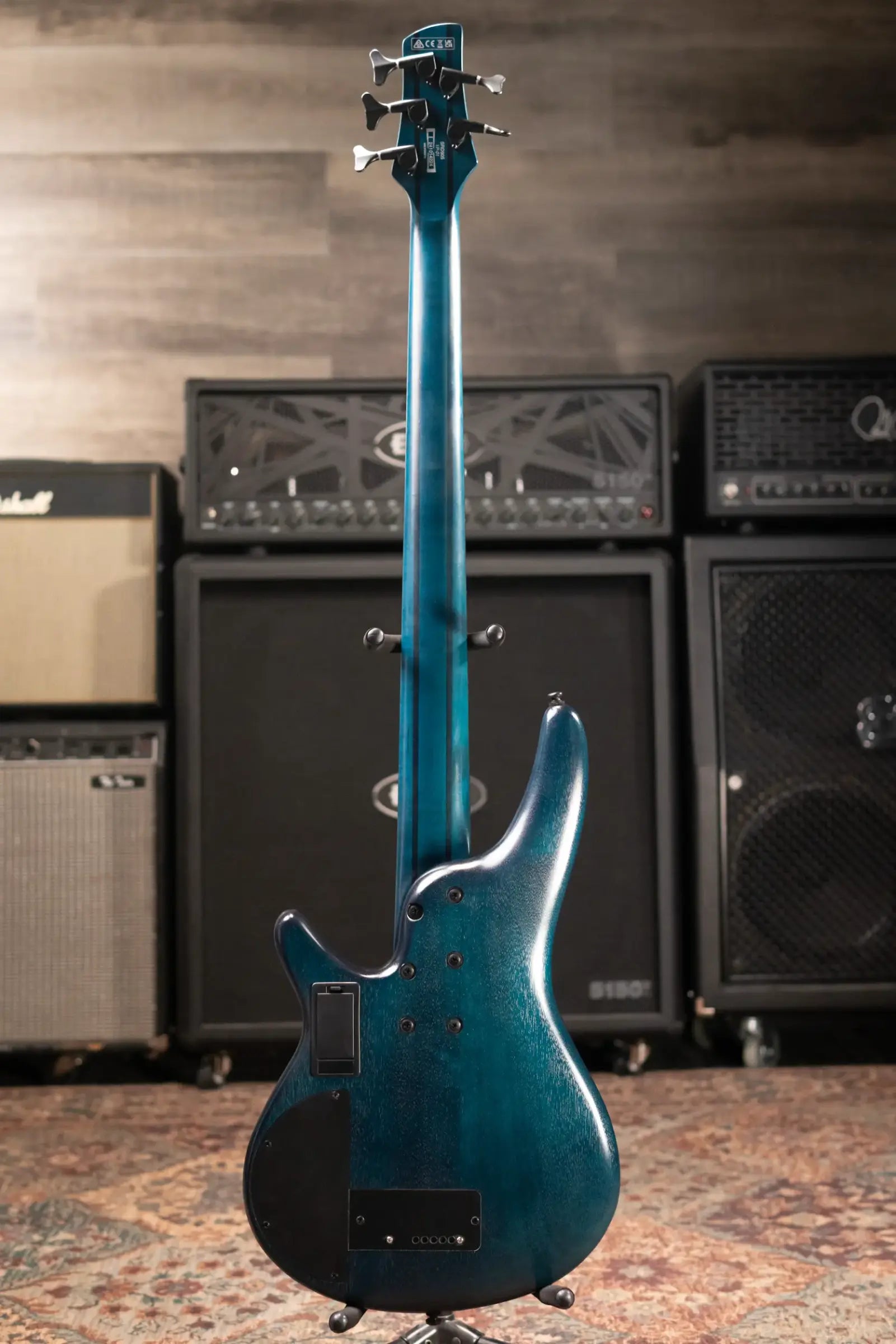 Ibanez SRD905 5-String Semi-Hollow Electric Bass - Cosmic Blue Starburst Low Gloss