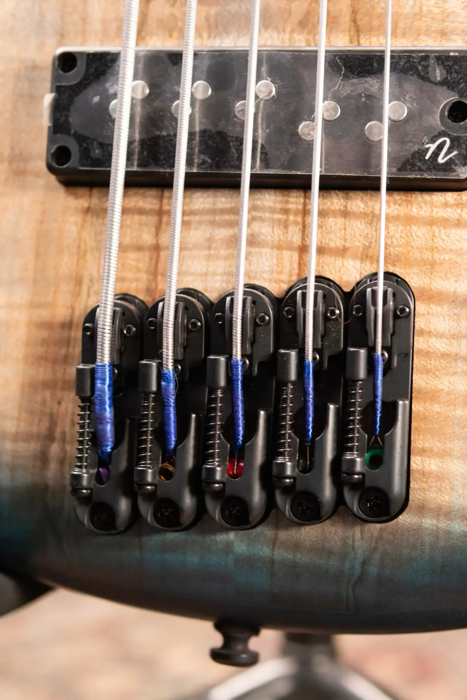 Ibanez SRD905 5-String Semi-Hollow Electric Bass - Cosmic Blue Starburst Low Gloss