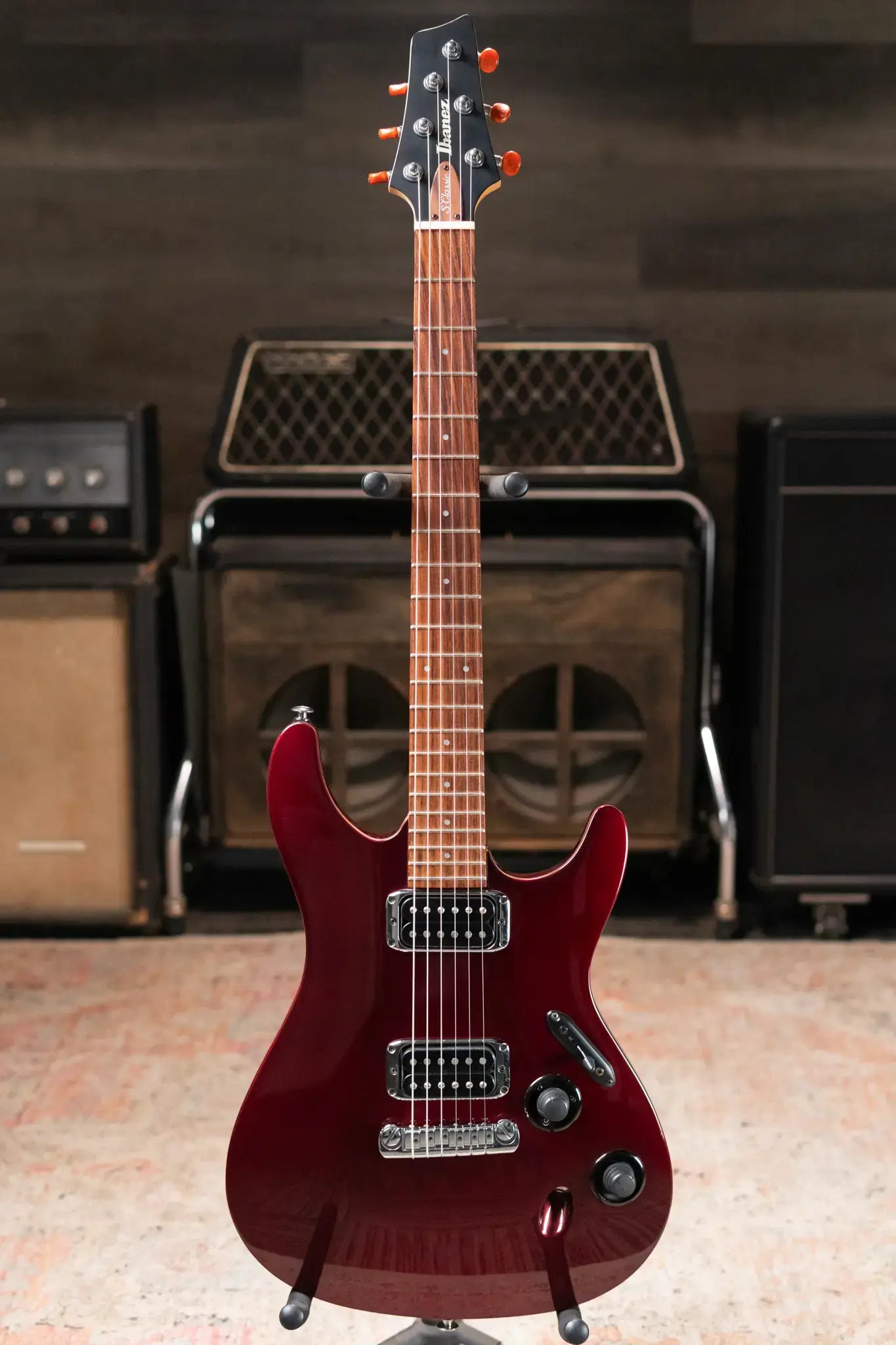 Ibanez S-Classic Electric Guitar - Black Cherry with Gig Bag - Used