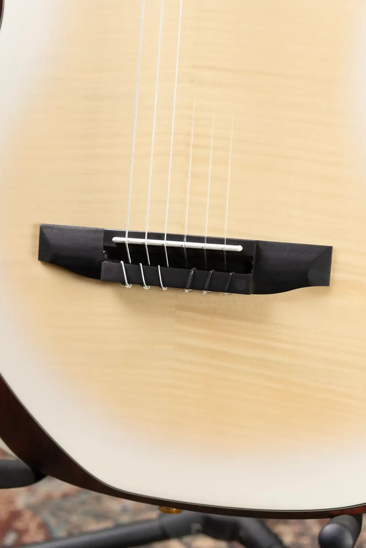 Ibanez TOD100FMN Tim Henson Signature Nylon Electric Guitar - Toasted Marshmallow Matte with Gig Bag