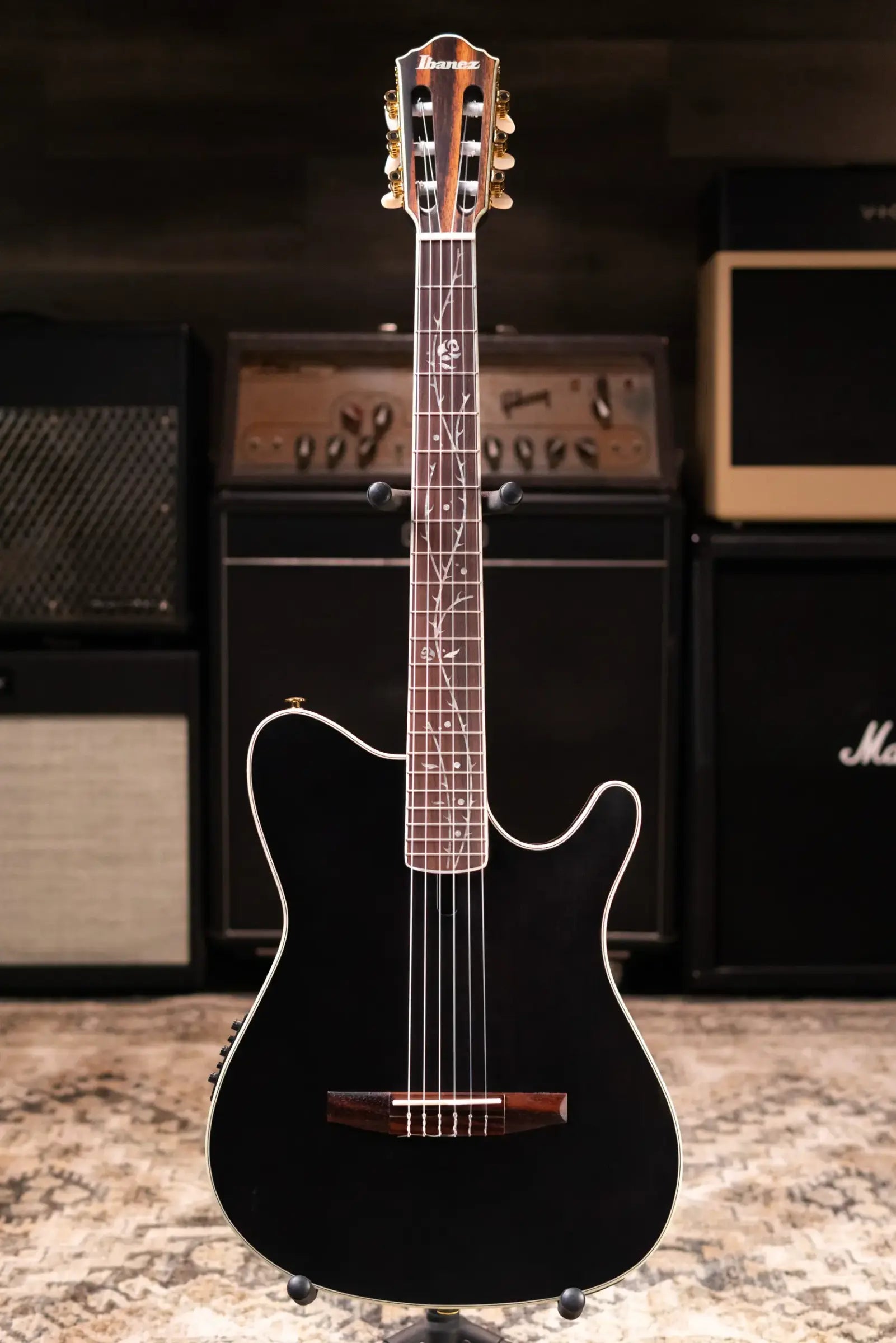 Ibanez TOD10NTKF Tim Henson Signature Electric Guitar - Transparent Black Flat with Gig Bag