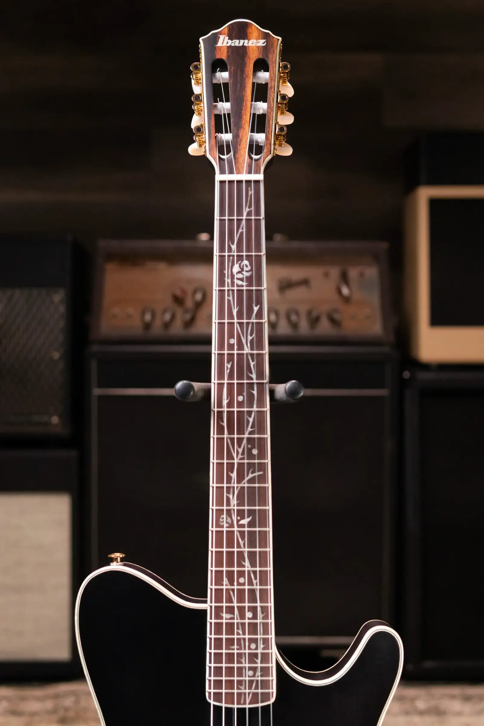 Ibanez TOD10NTKF Tim Henson Signature Electric Guitar - Transparent Black Flat with Gig Bag