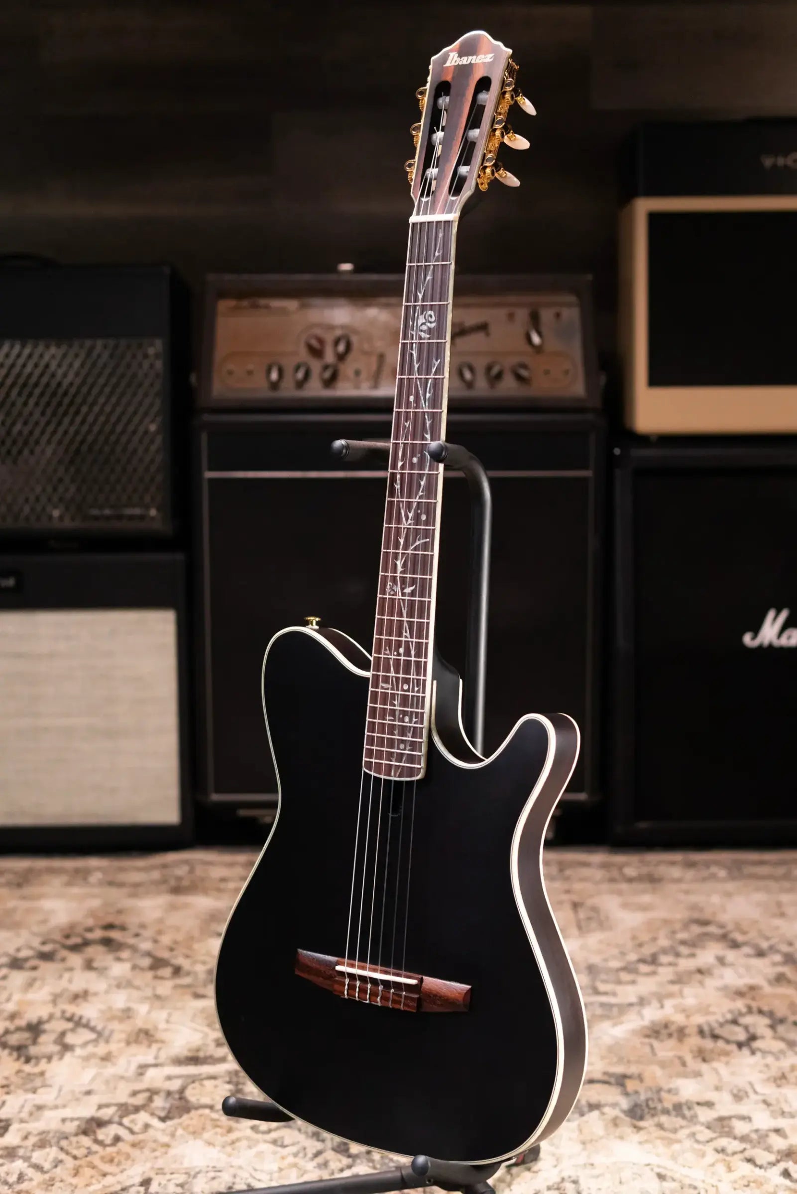 Ibanez TOD10NTKF Tim Henson Signature Electric Guitar - Transparent Black Flat with Gig Bag