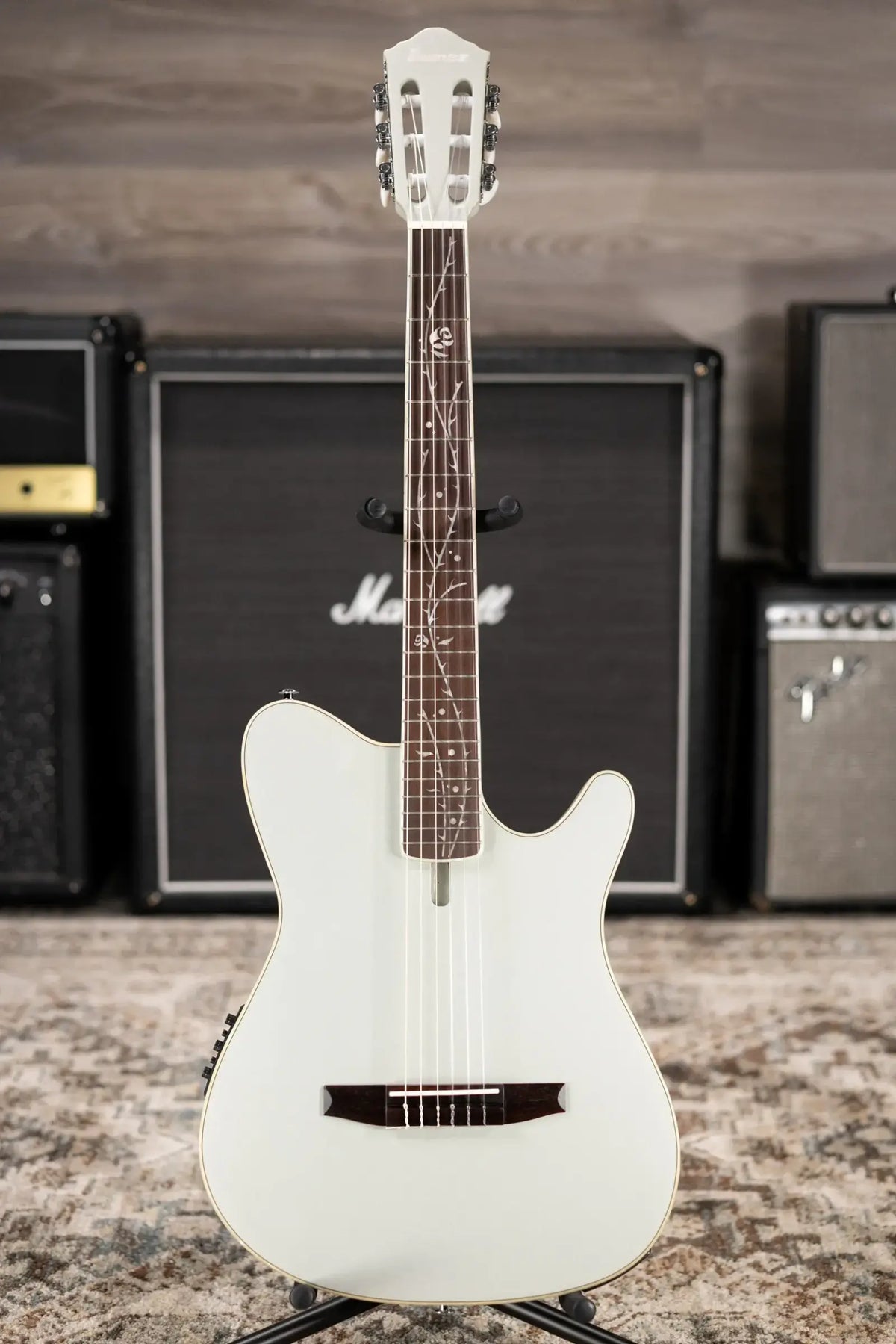Ibanez TOD10N Tim Henson Signature Nylon Acoustic/Electric Guitar - Silver Metallic Flat