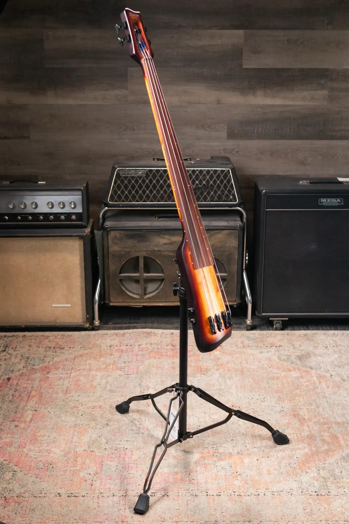 Ibanez UB804MOB Upright 4-String Bass - Mahogany Oil Burst with Gig Bag