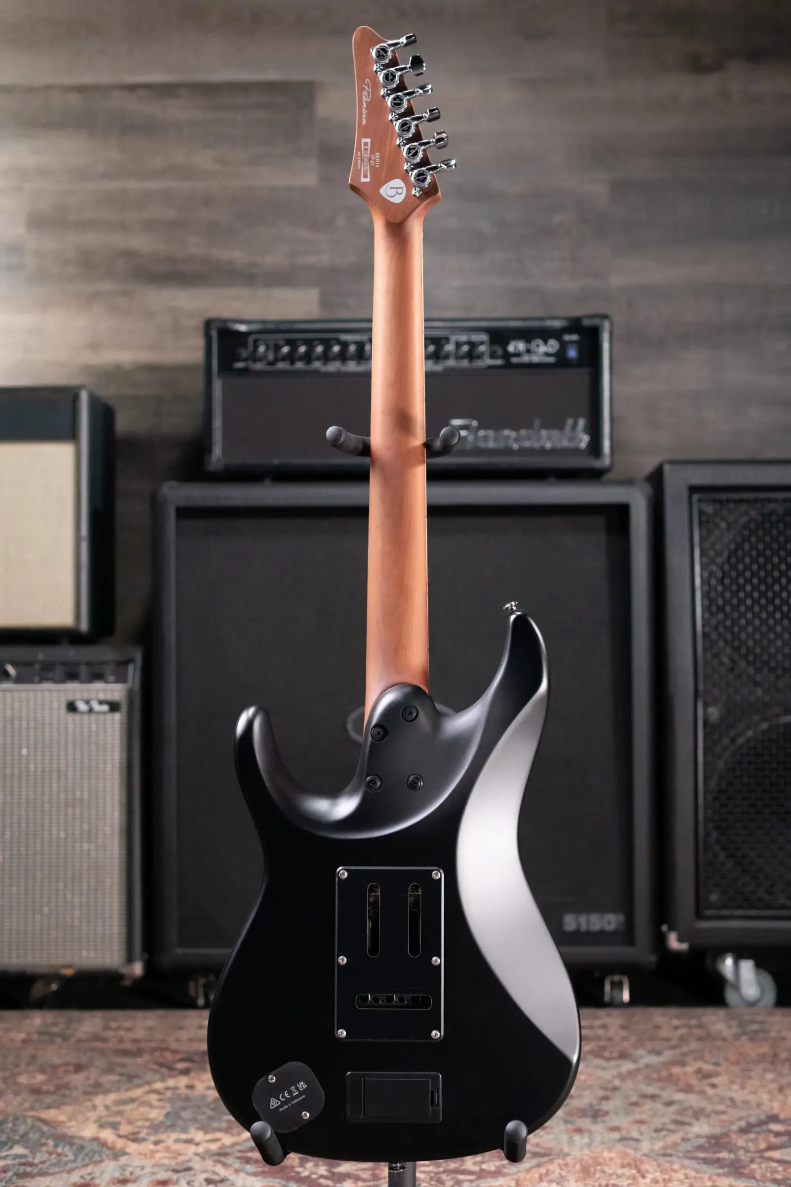 Ibanez BER10 Limited Edition Bernth Signature Electric Guitar - Matte Black with Gig Bag