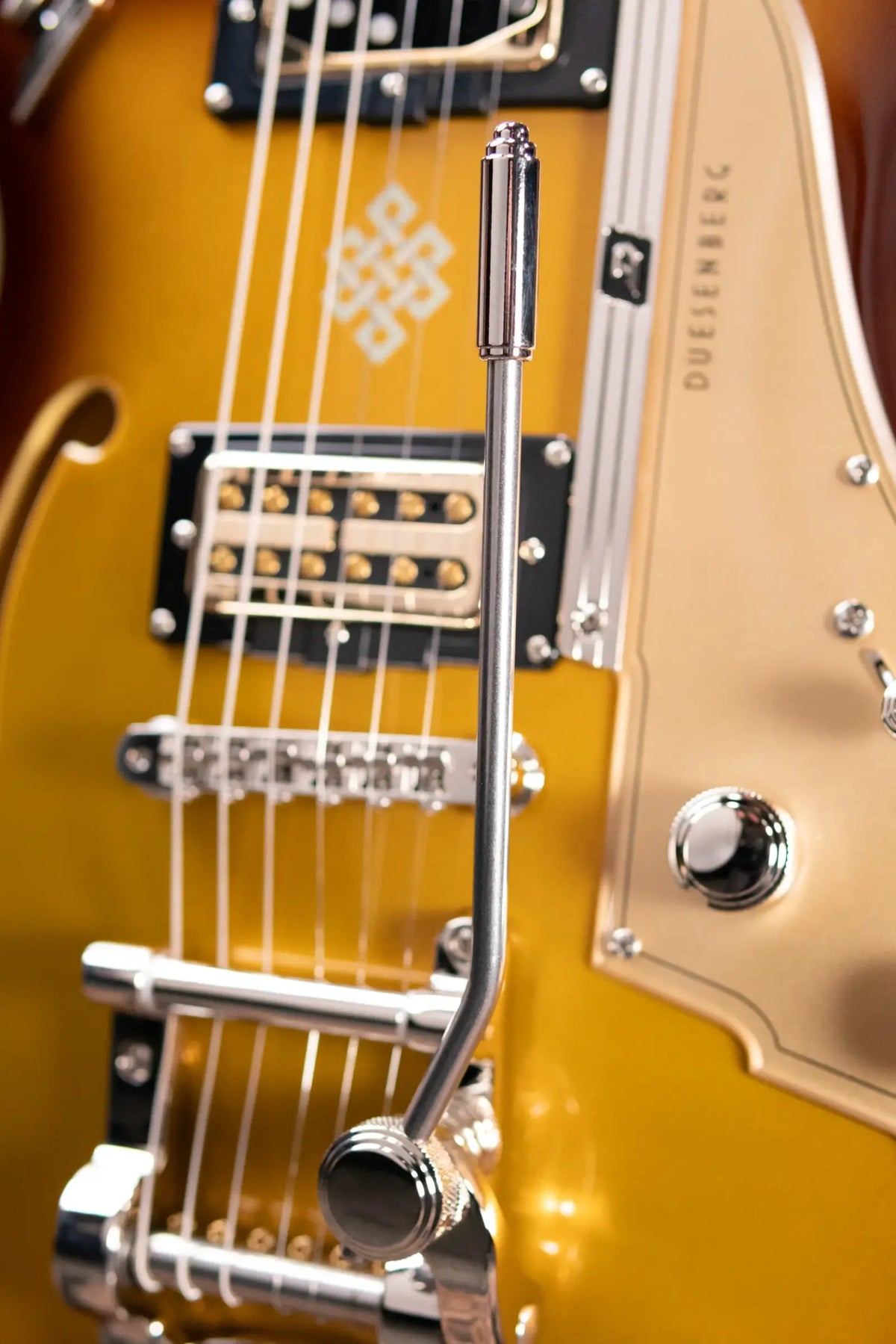 Duesenberg Alliance Series Joe Walsh Semi-Hollow Electric Guitar - Goldburst with Hardshell Case