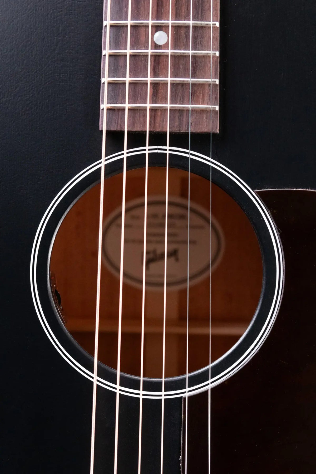 Gibson L-00 Special Parlor Acoustic/Electric Guitar - Ebony Satin with Gig Bag