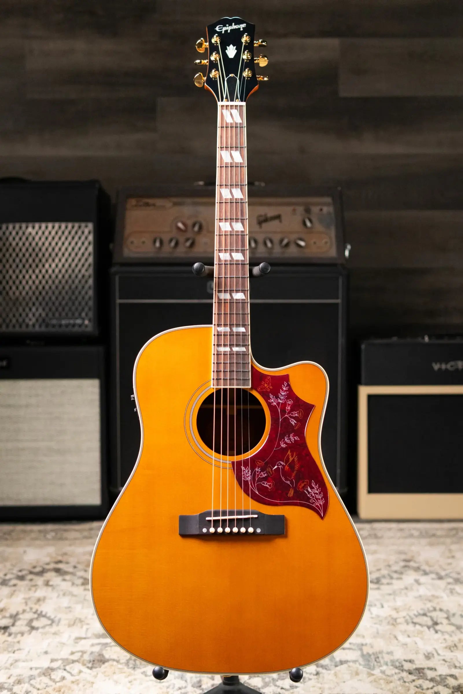 Epiphone Hummingbird Standard EC Acoustic/Electric Guitar - Natural
