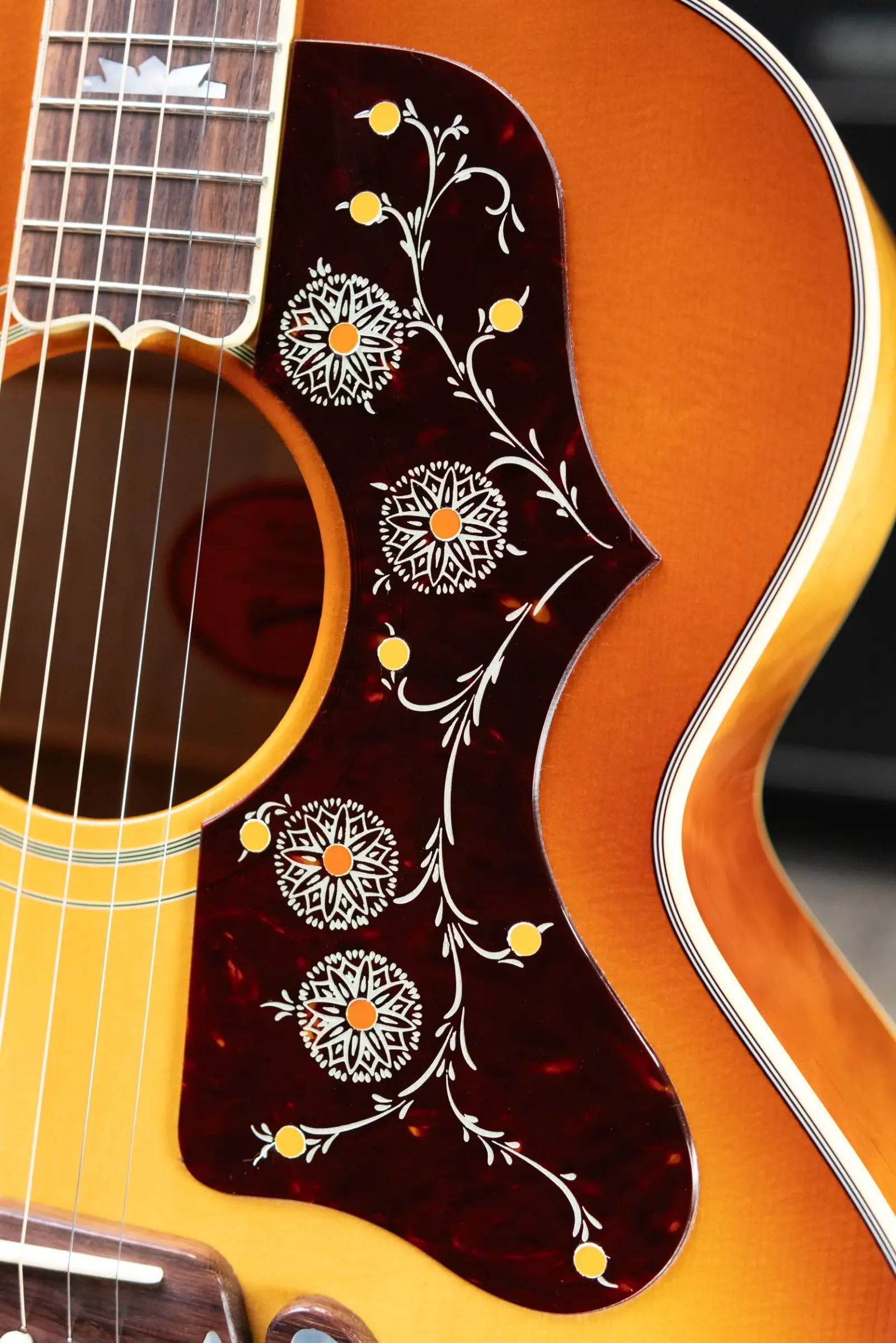 Gibson SJ-200 60s Original Acoustic/Electric Guitar - Vintage Sunburst with Hardshell Case
