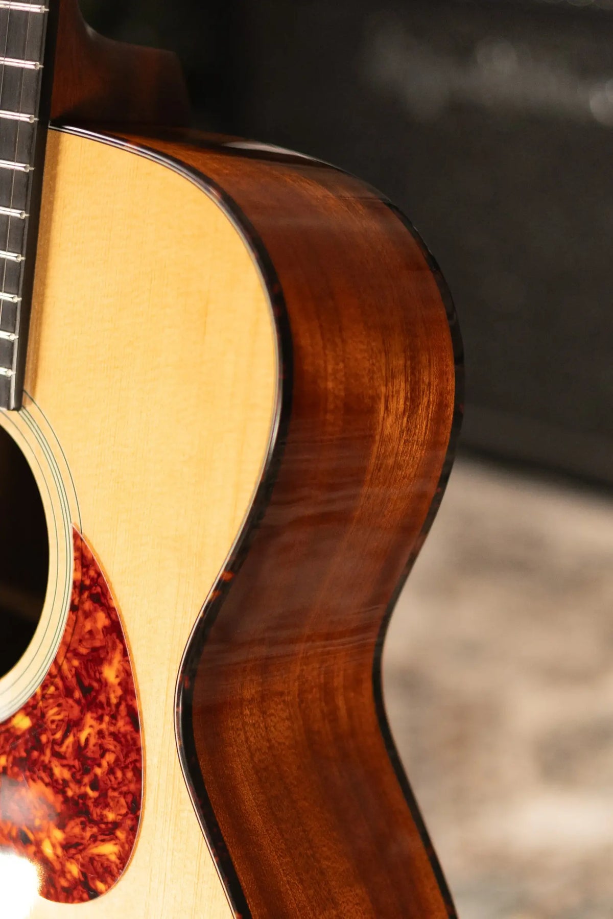 Eastman E1OM-DLX Acoustic/Electric Guitar with Gig Bag