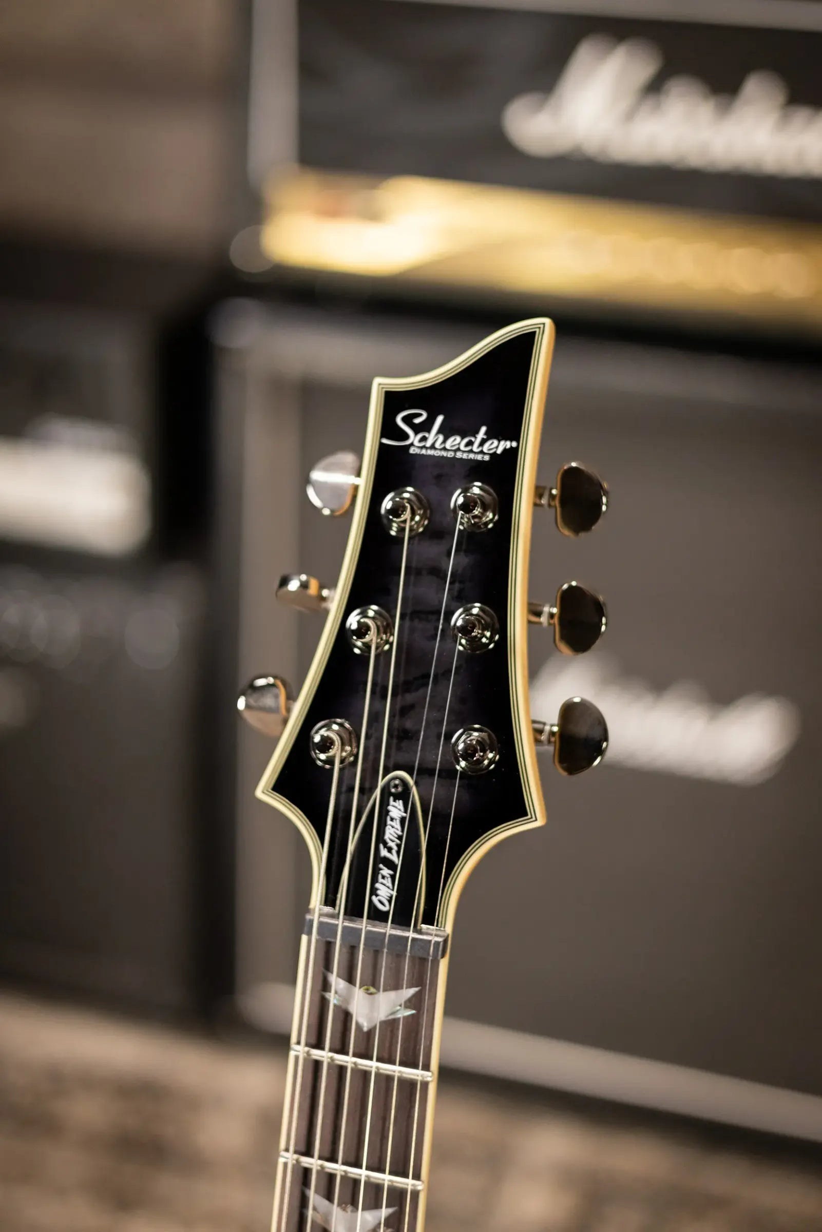 Schecter Omen Extreme-6 Electric Guitar - See Thru Black