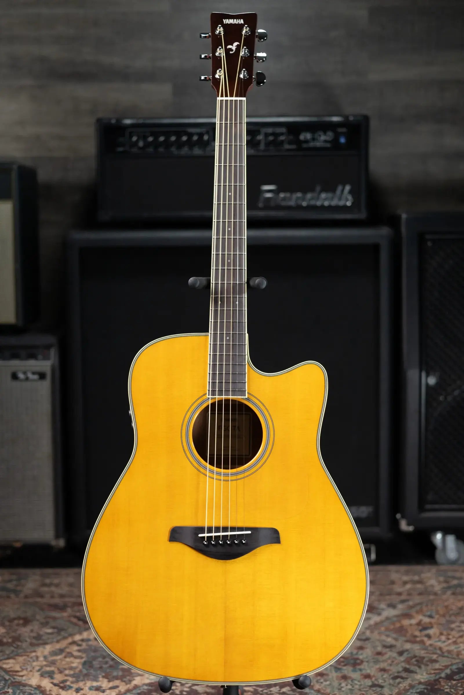 Yamaha FGC-TA Transacoustic Cutaway Acoustic/Electric Guitar - Vintage Tint