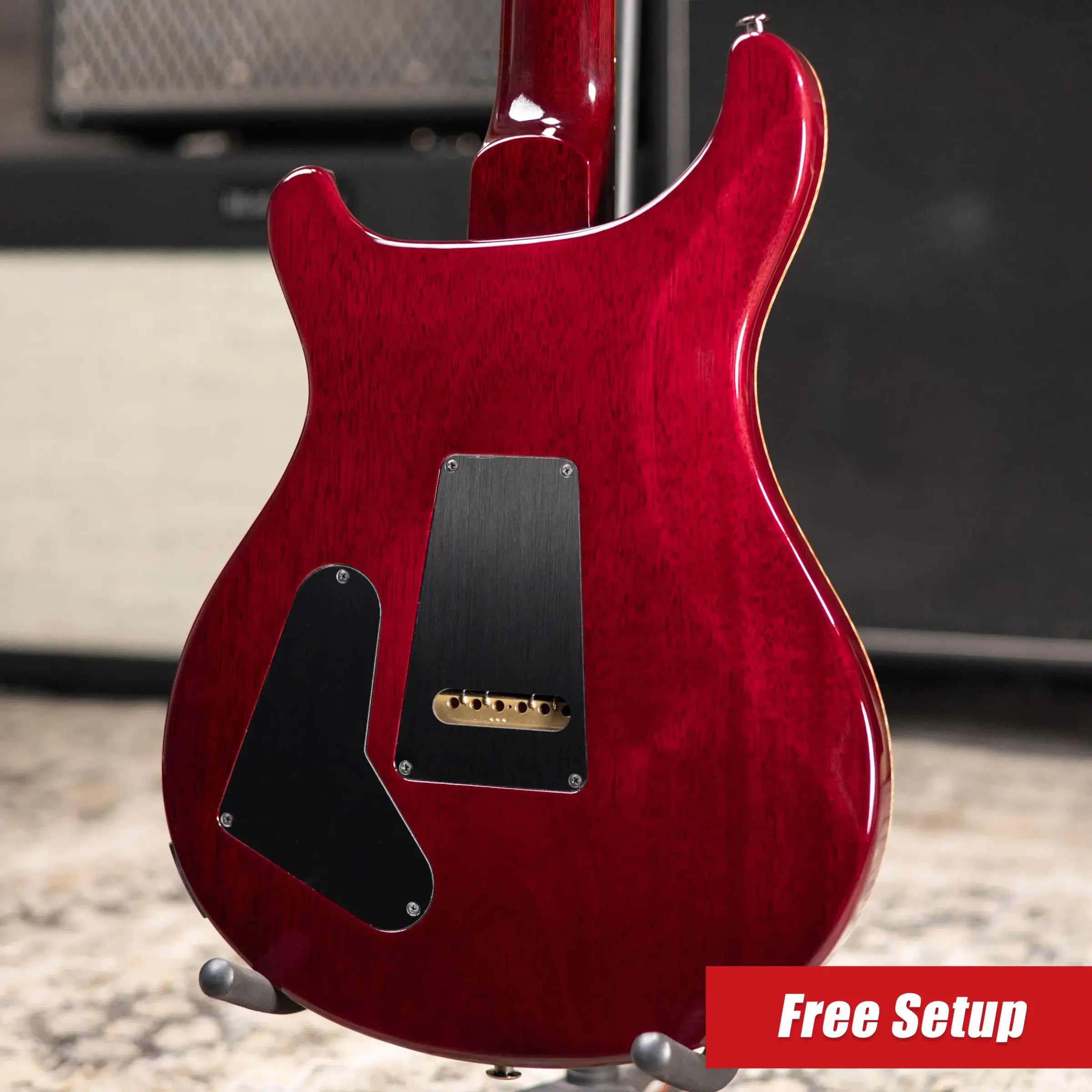PRS Limited Edition Flame Mango Top Special Semi-Hollow Electric Guitar - Charcoal Purple Burst with Hardshell Case