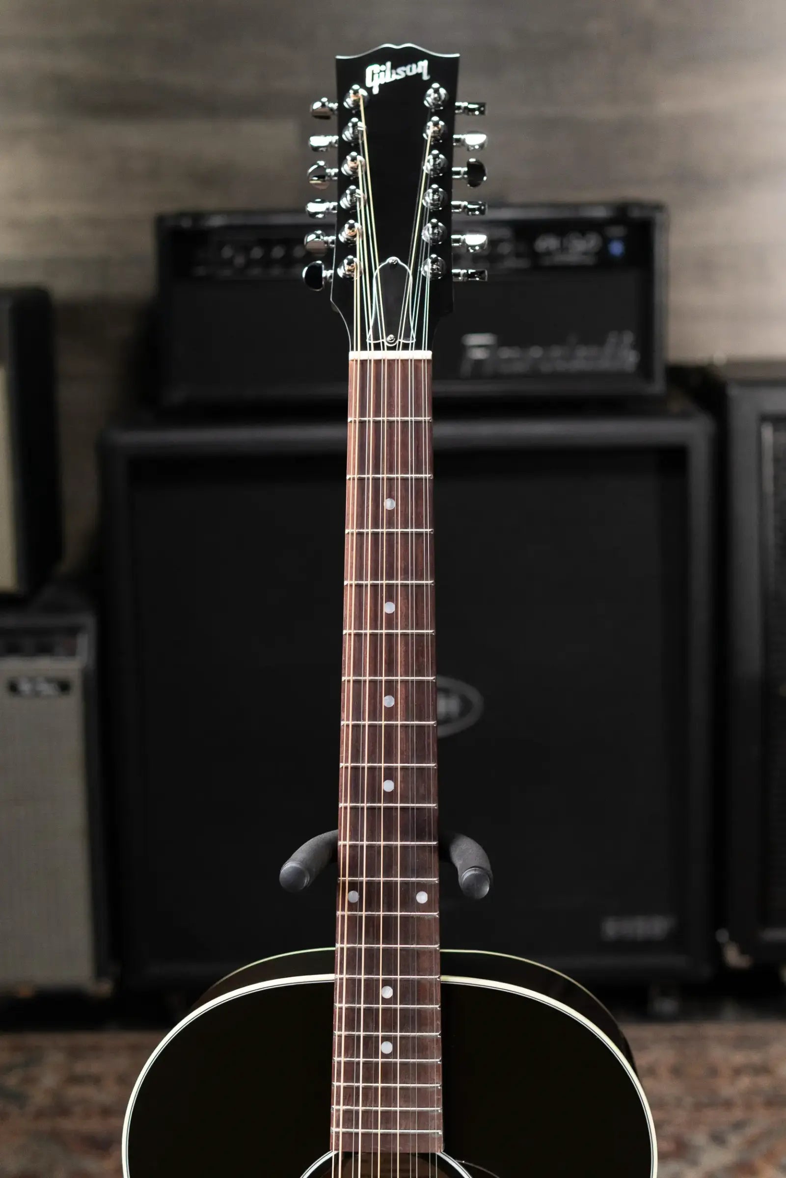 Gibson J-45 Standard 12-String Acoustic/Electric Guitar - Vintage Sunburst with Hardshell Case