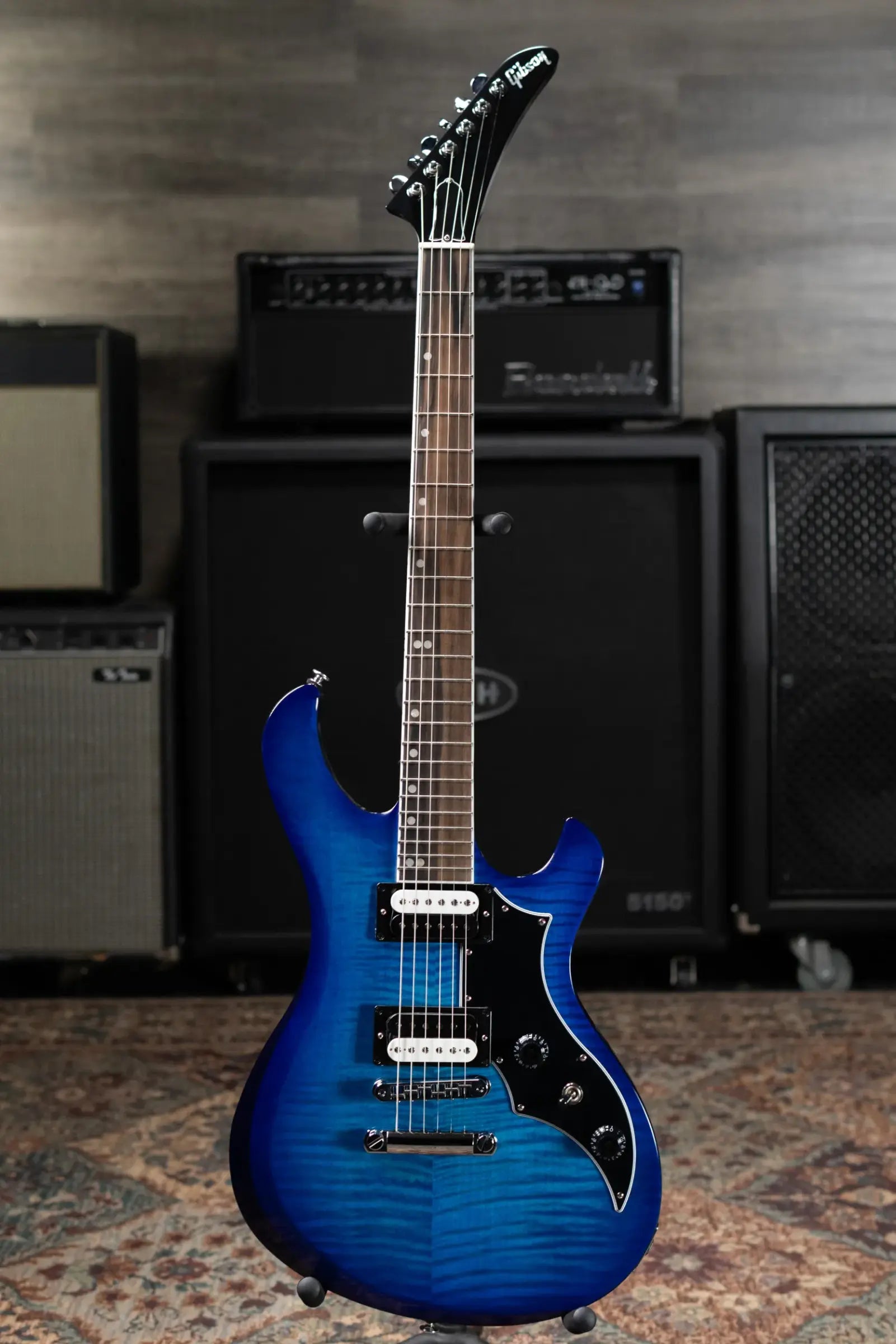Gibson Victory Figured Electric Guitar - Cobalt Burst with Hardshell Case