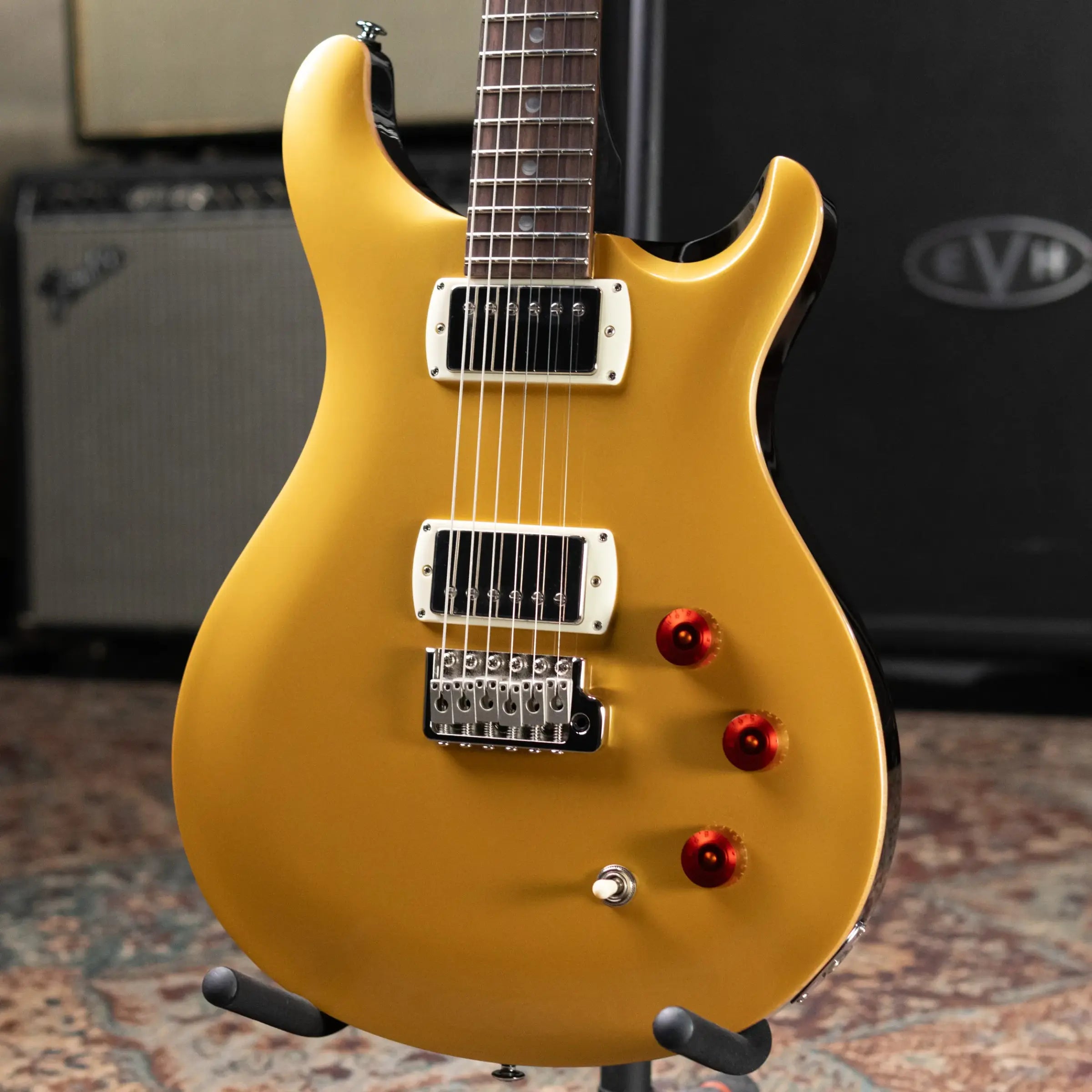 PRS SE DGT David Grissom Signature Electric Guitar - Gold Top with Gig Bag