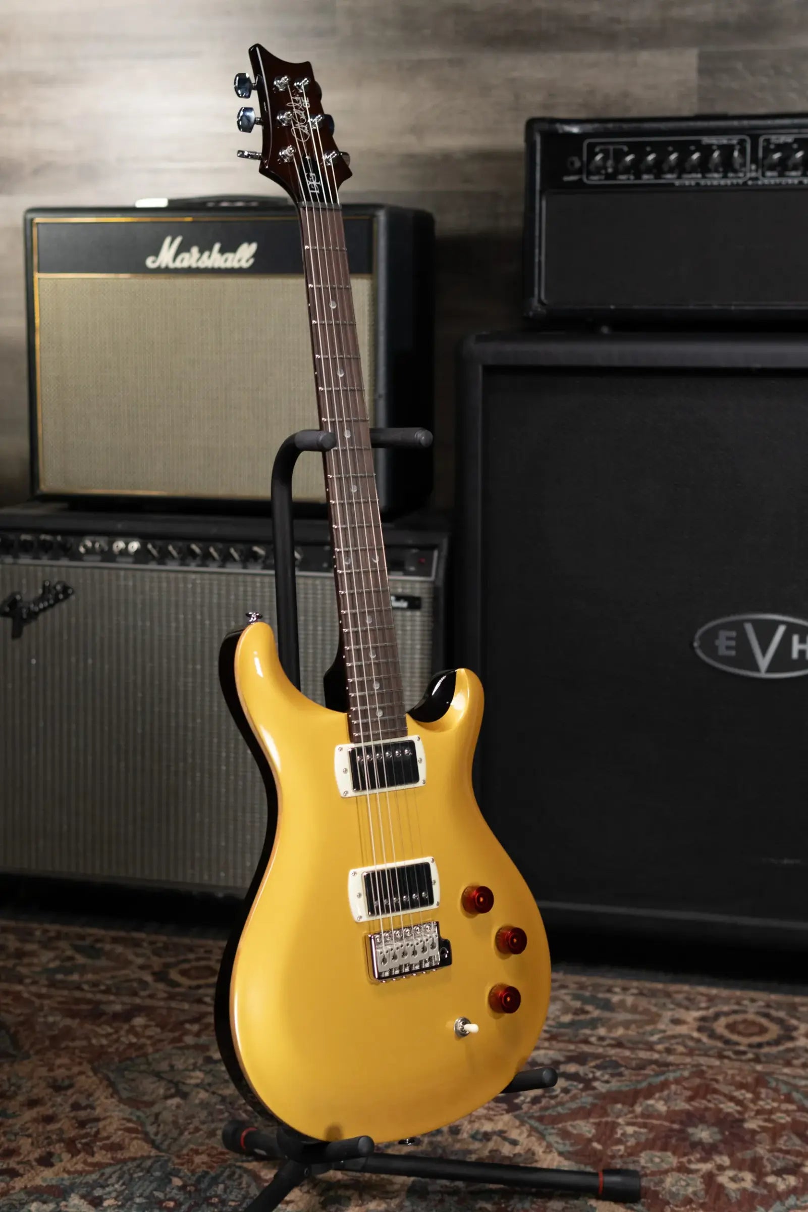 PRS SE DGT David Grissom Signature Electric Guitar - Gold Top with Gig Bag