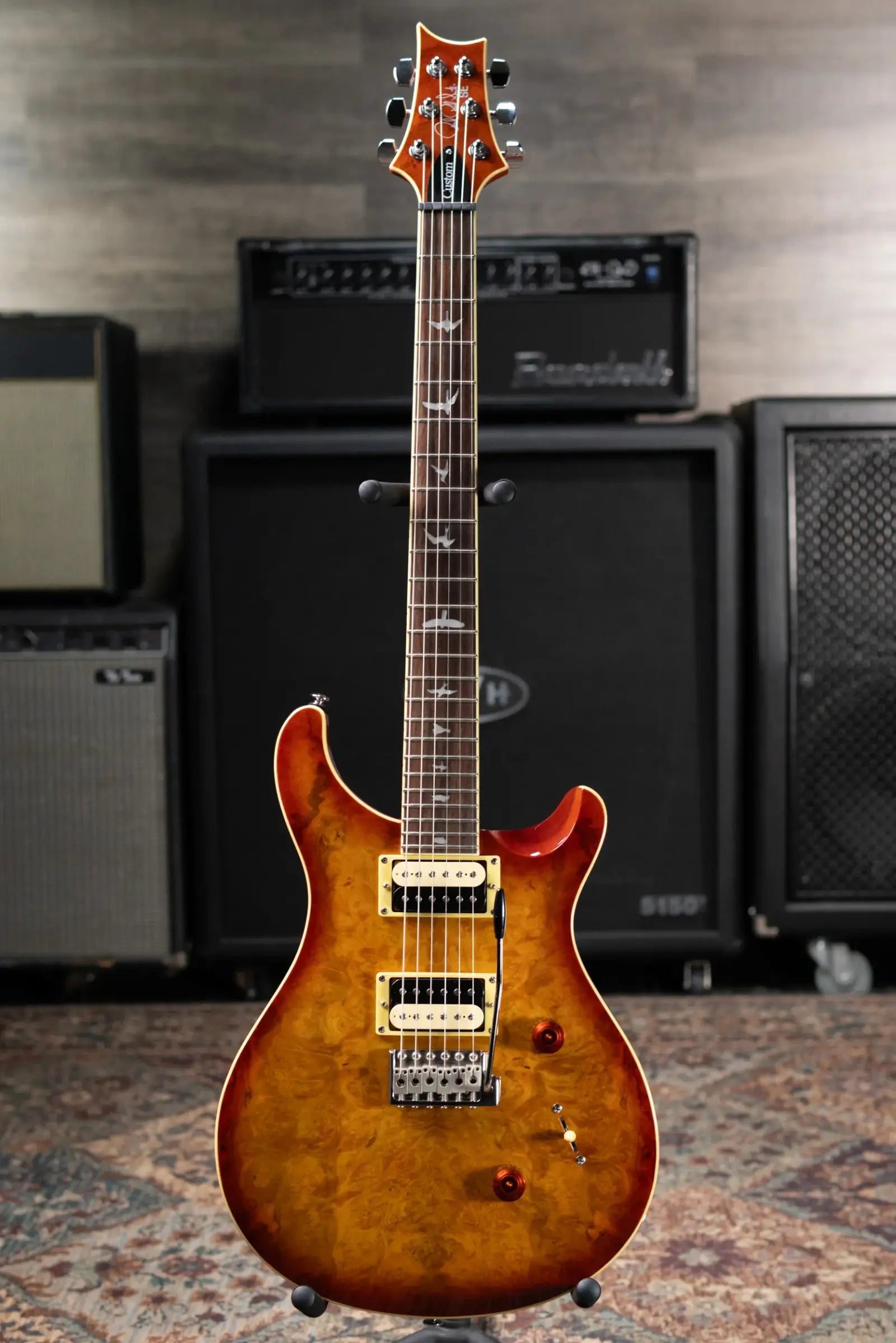 PRS SE Custom 24 Electric Guitar - Tobacco Sunburst with Gig Bag - Used