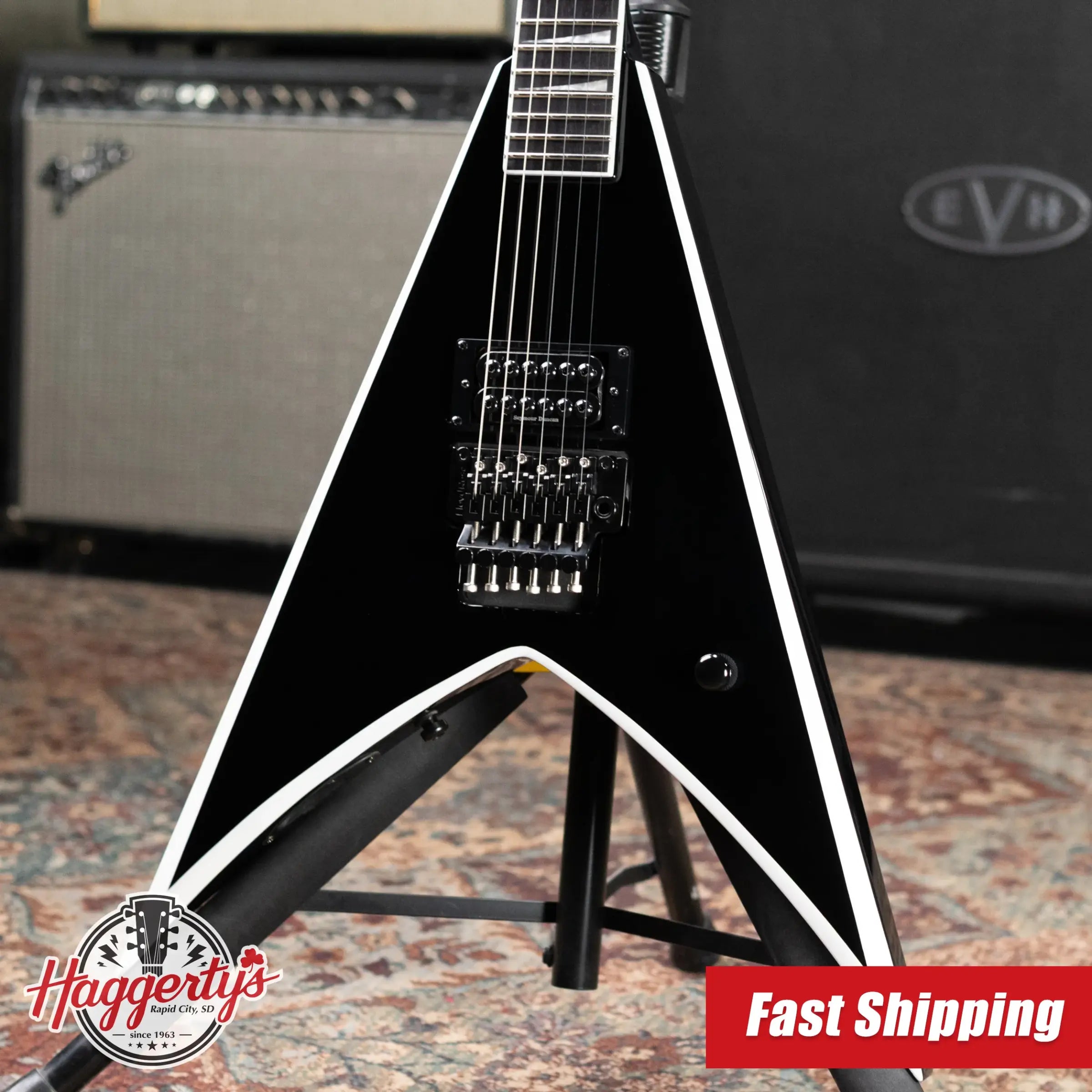 Jackson Pro Series Signature Wes Borland King V Electric Guitar - Black with Gig Bag