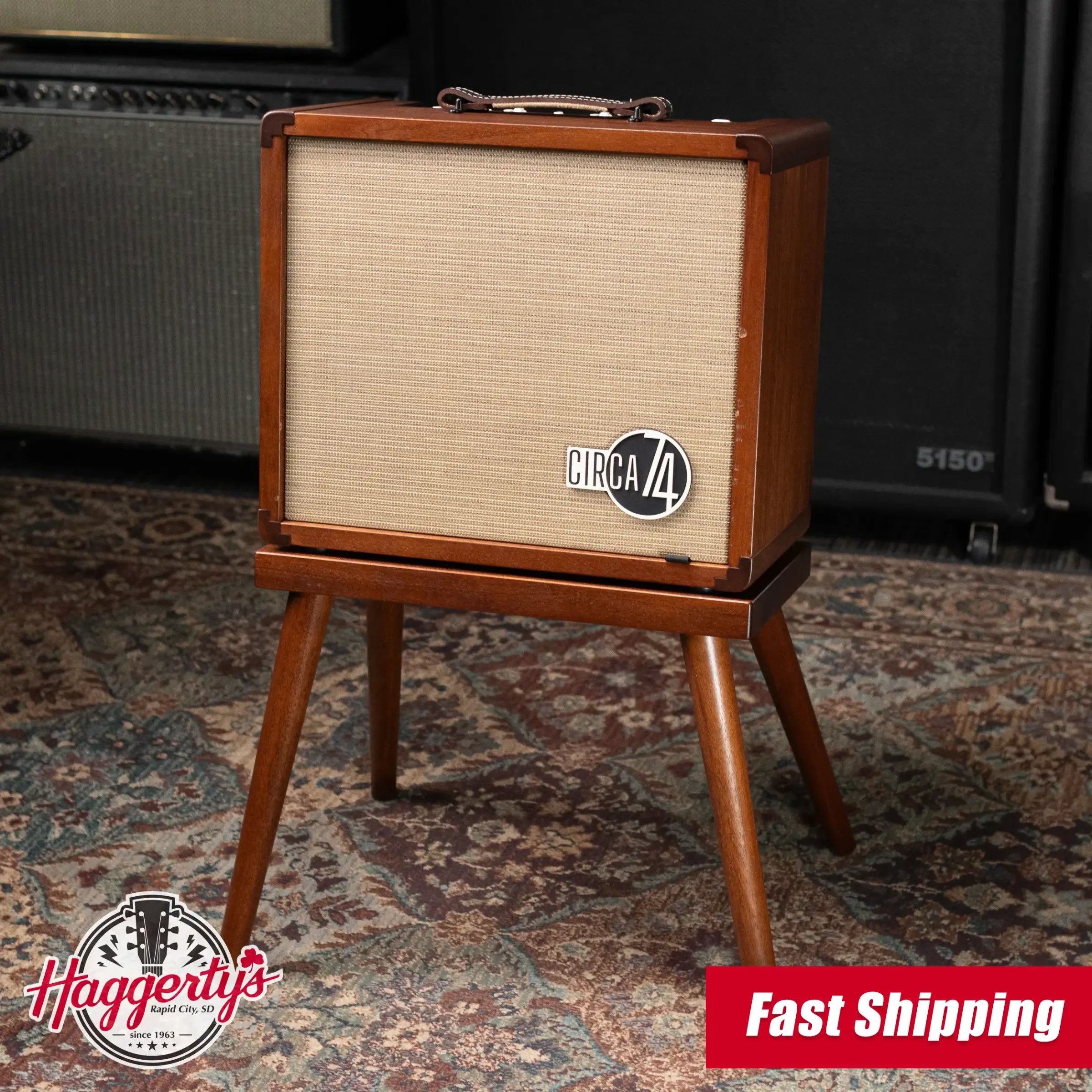 Taylor Circa 74, 2-Channel Acoustic/Vocal Amplifier with Mahogany Amp Stand - Factory Used