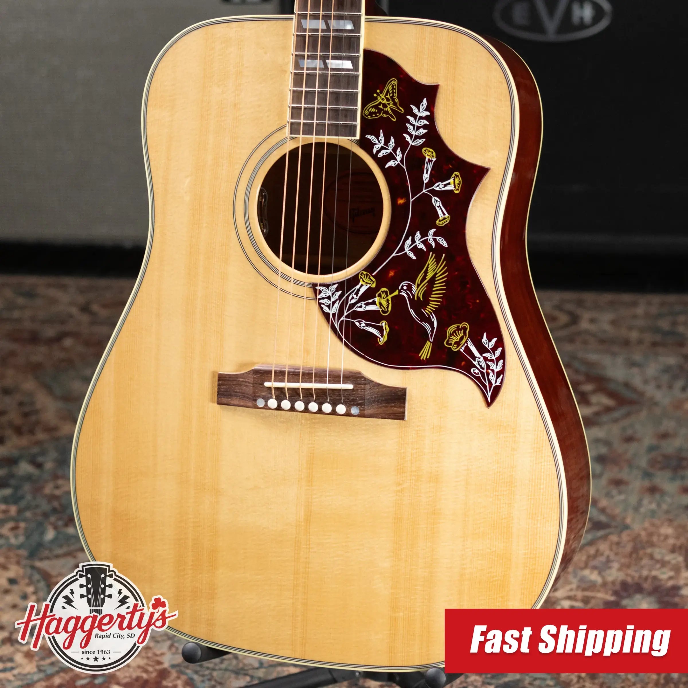 Gibson Hummingbird Original Acoustic/Electric Guitar - Antique Natural with Hardshell Case