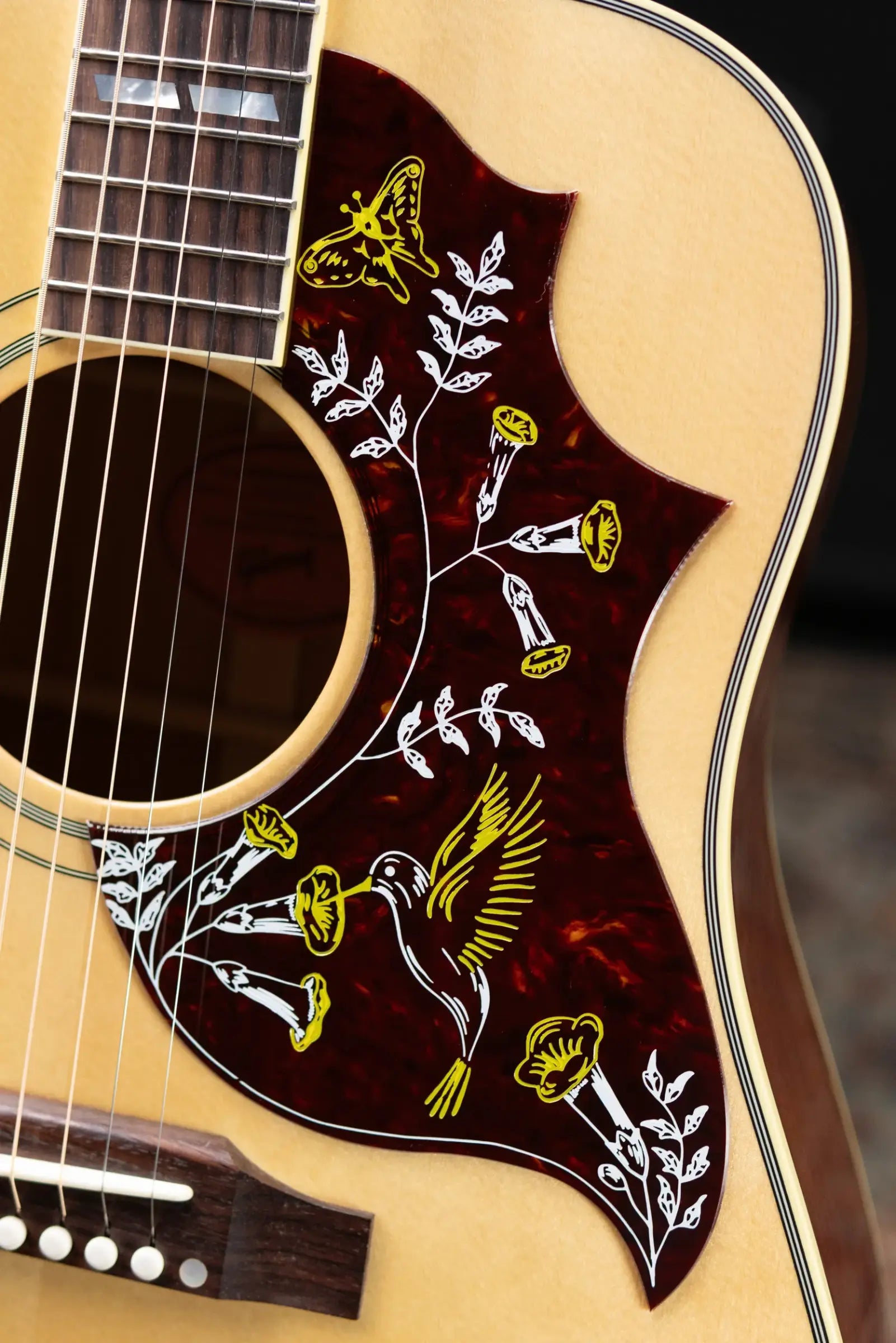 Gibson Hummingbird Original Acoustic/Electric Guitar - Antique Natural with Hardshell Case