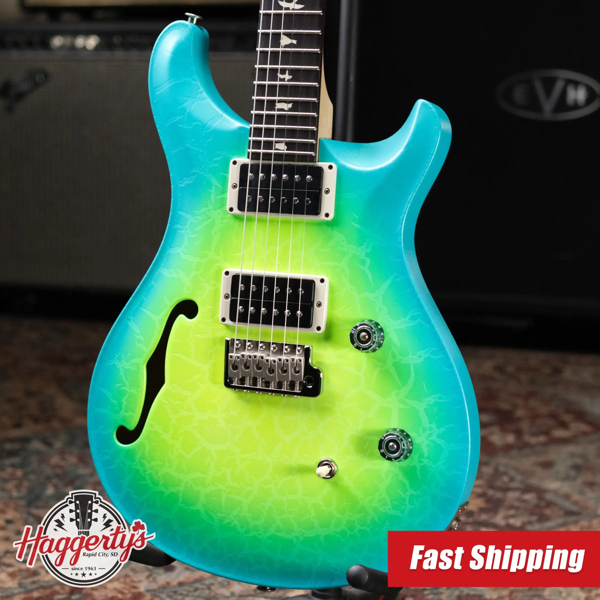 PRS CE 24 Semi-hollow Electric Guitar - Sprayer's Choice with Gig Bag