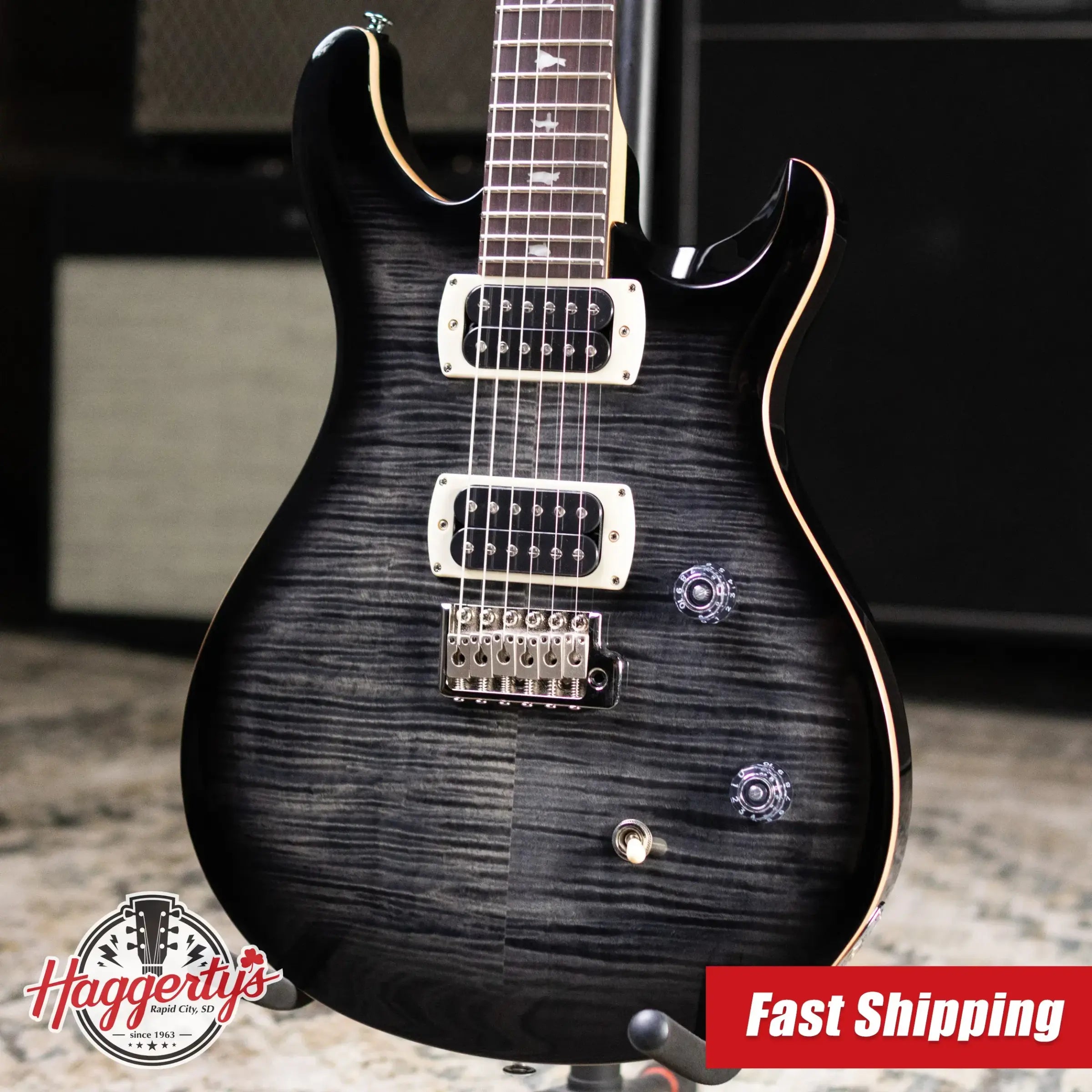 PRS SE CE 24 Electric Guitar - Charcoal Burst with Gig Bag