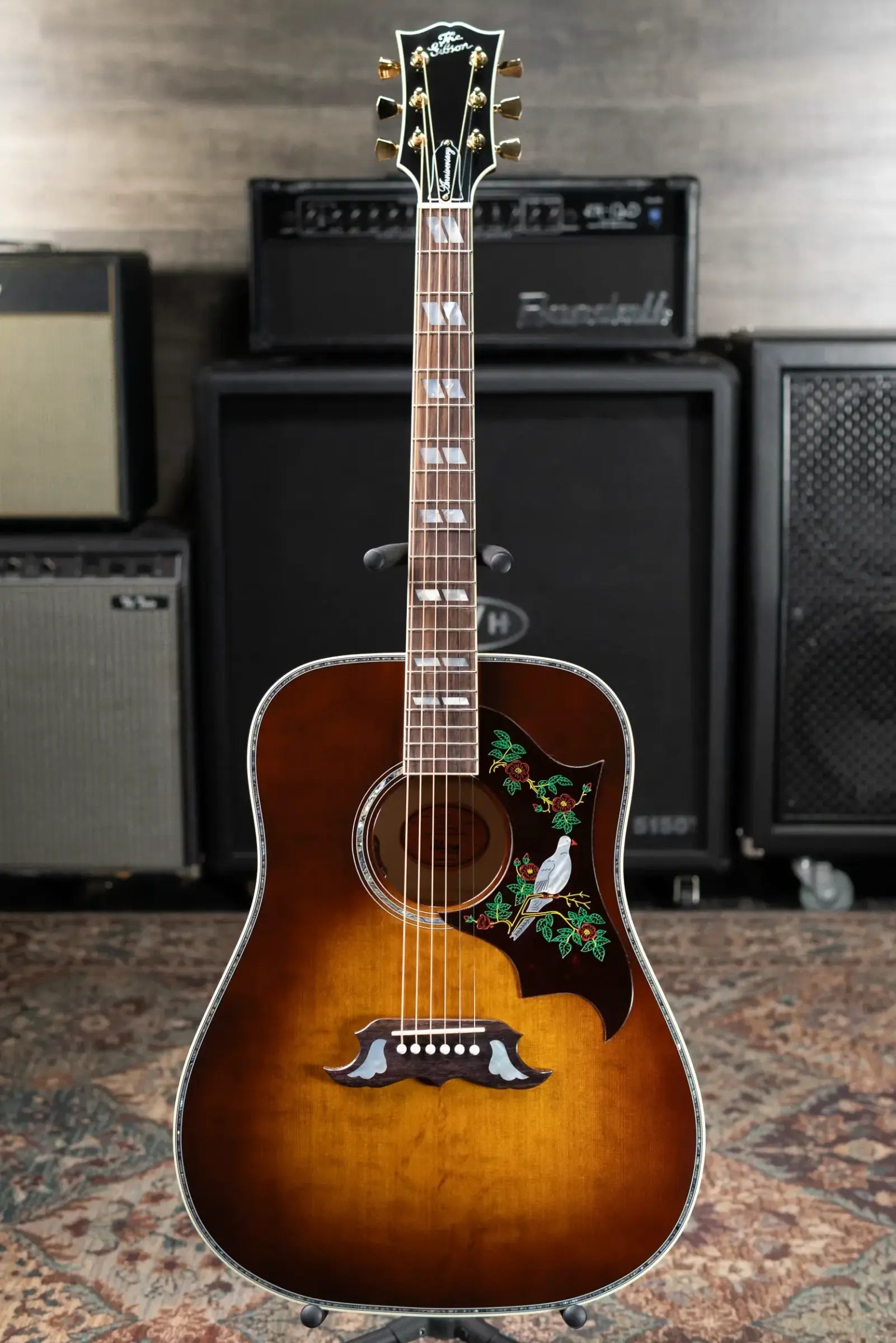 Gibson Dove Anniversary Limited Edition Acoustic/Electric Guitar - Cremona Burst with Hardshell Case