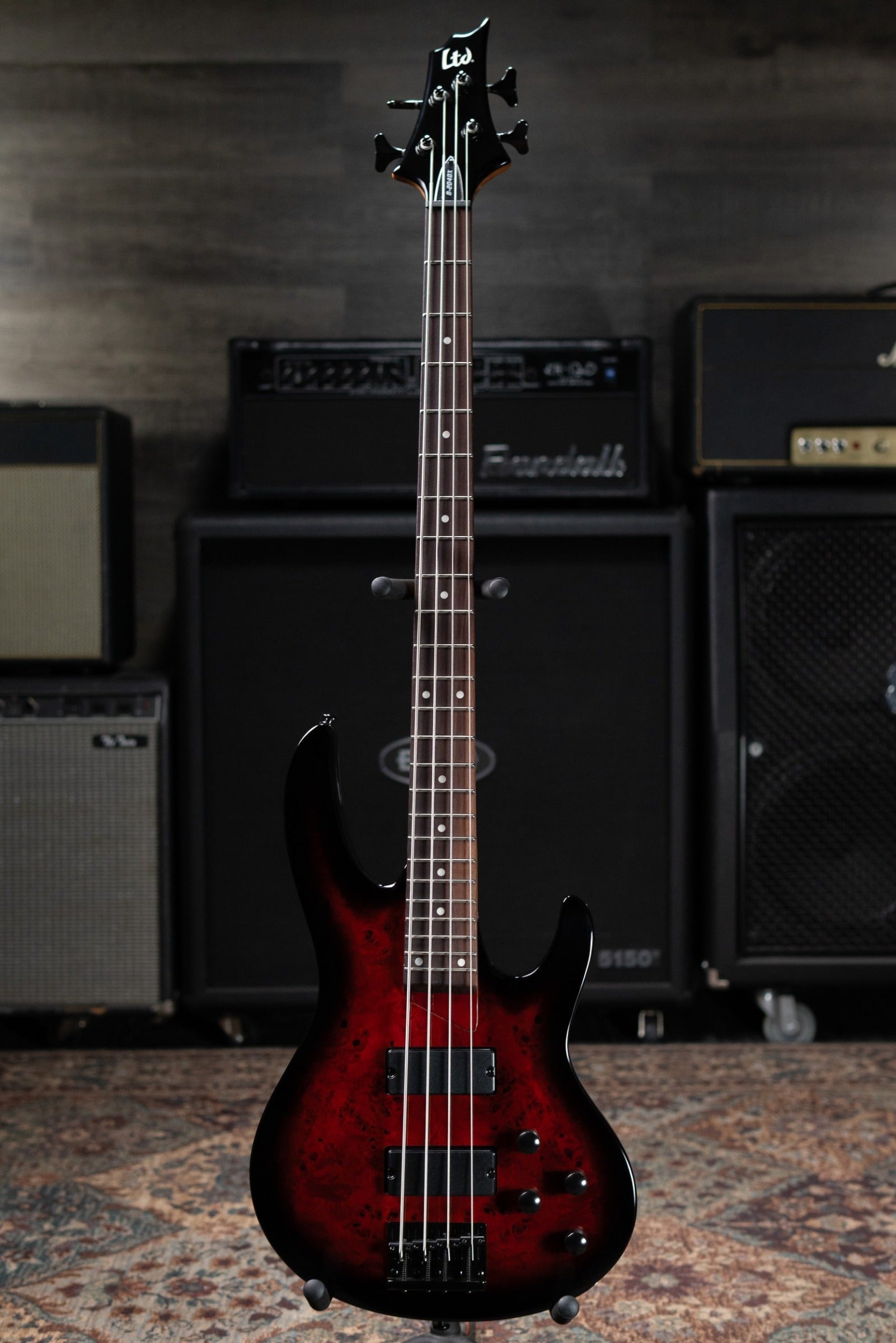 ESP LTD B-204DX Electric Bass - Red Burst