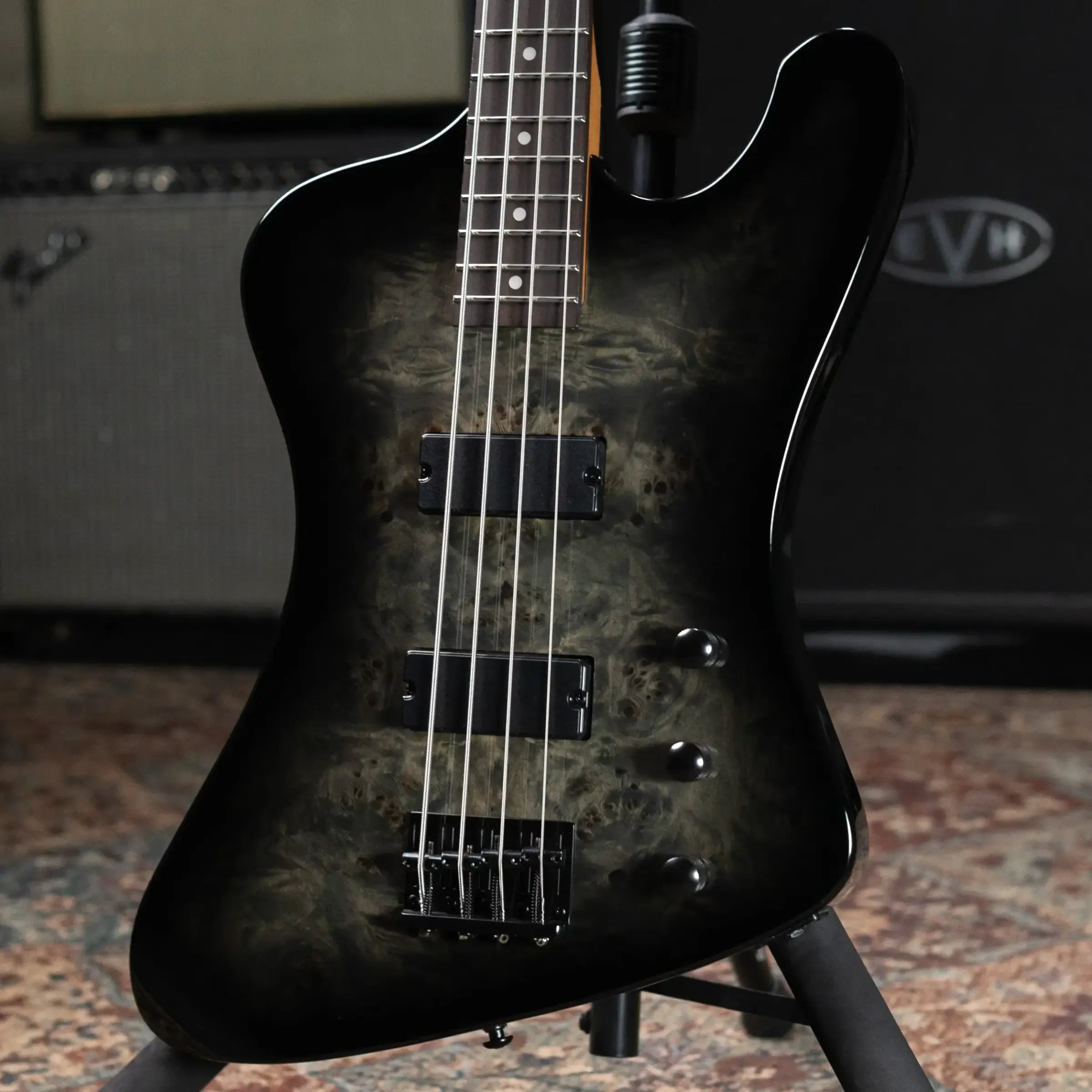 ESP LTD Phoenix-204DX Electric Bass - Black Burst