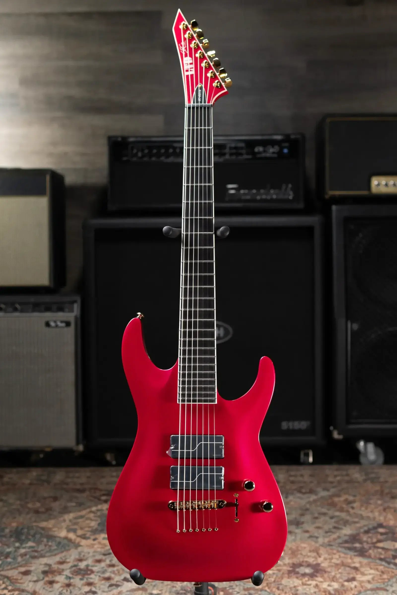 ESP LTD SC-607B Stephen Carpenter Signature 7-String Baritone Electric Guitar - Magenta with Hardshell Case