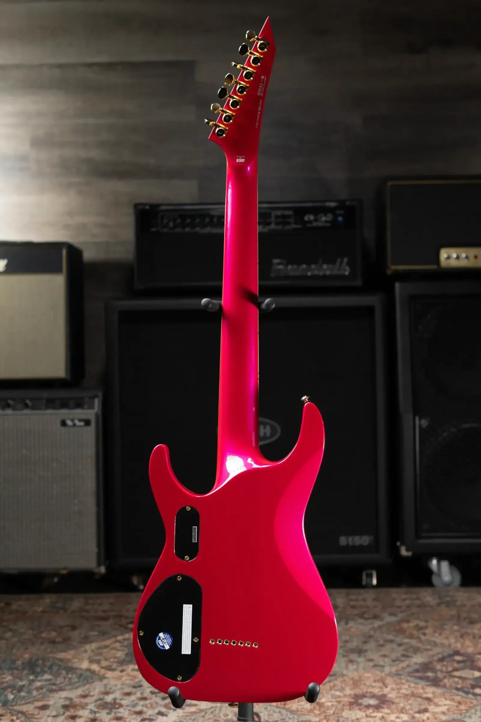 ESP LTD SC-607B Stephen Carpenter Signature 7-String Baritone Electric Guitar - Magenta with Hardshell Case