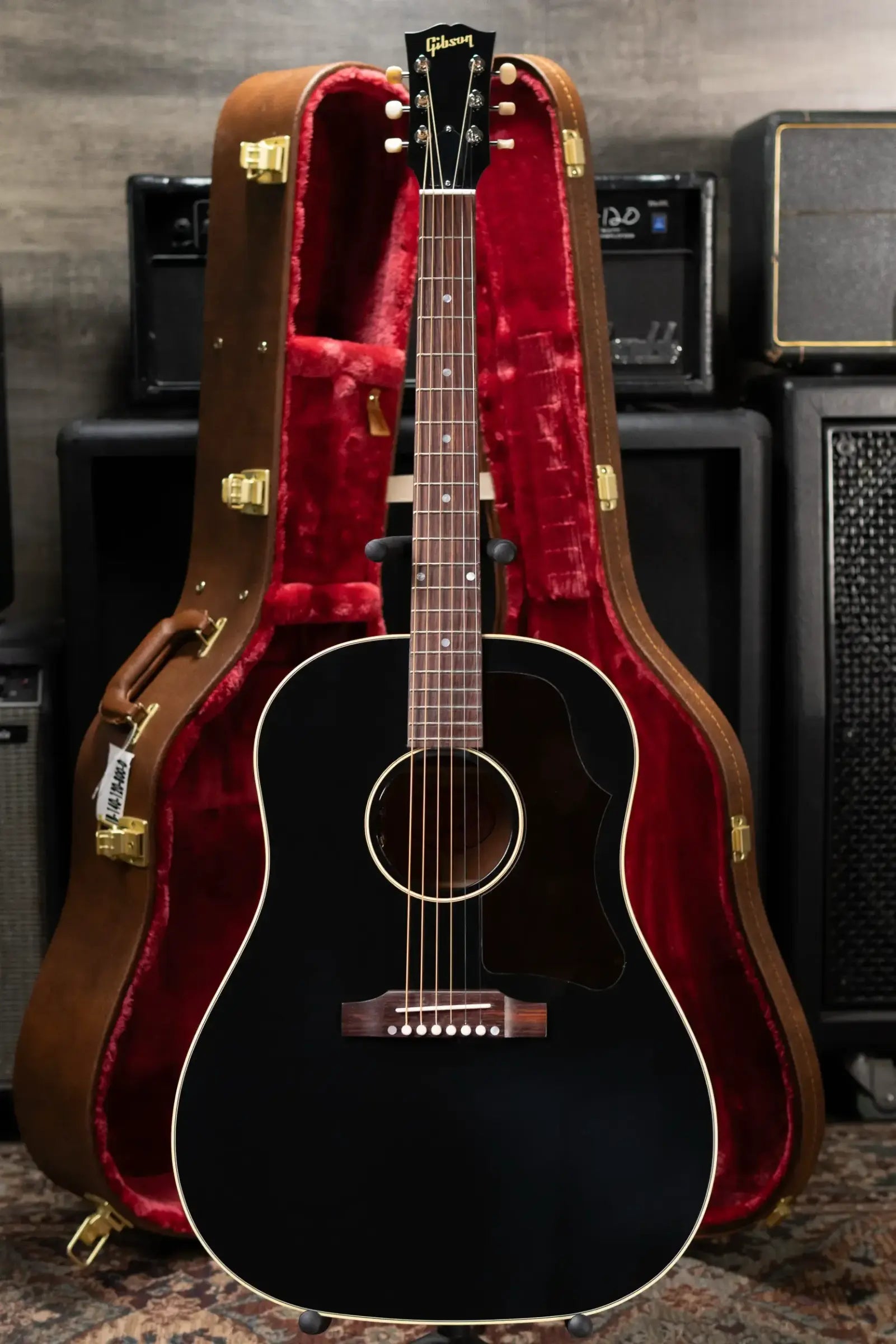 Gibson '50s J-45 Original Acoustic/Electric Guitar - Ebony with Hardshell Case