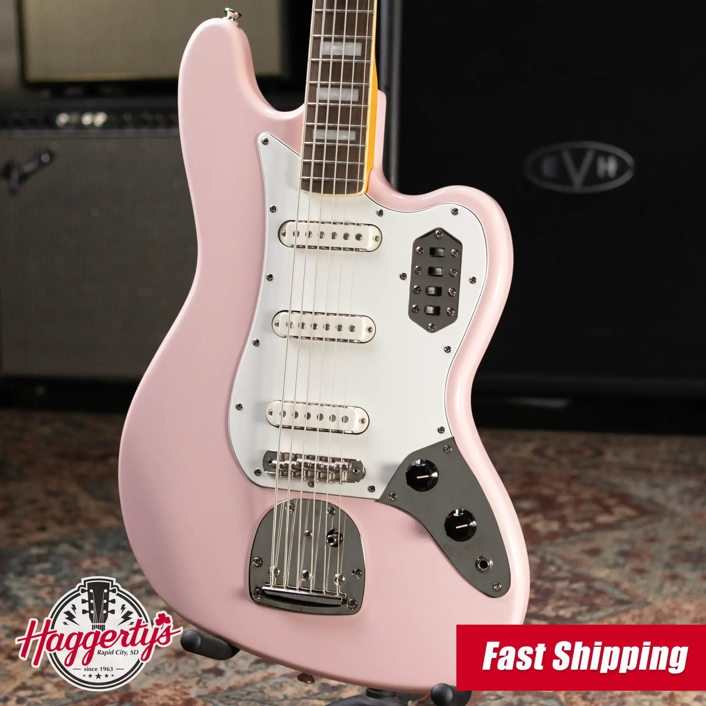 Squier Classic Vibe Bass VI - Shell Pink - Used