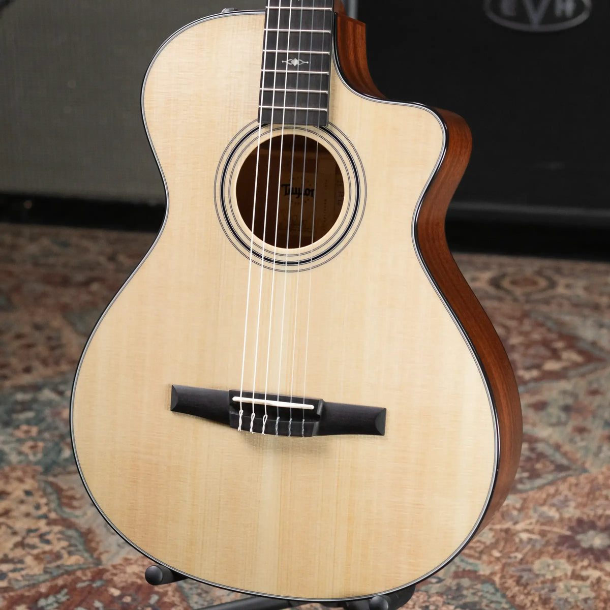 Taylor 312ce-N Nylon Grand Concert Acoustic/Electric Guitar - Natural with Hardshell Case