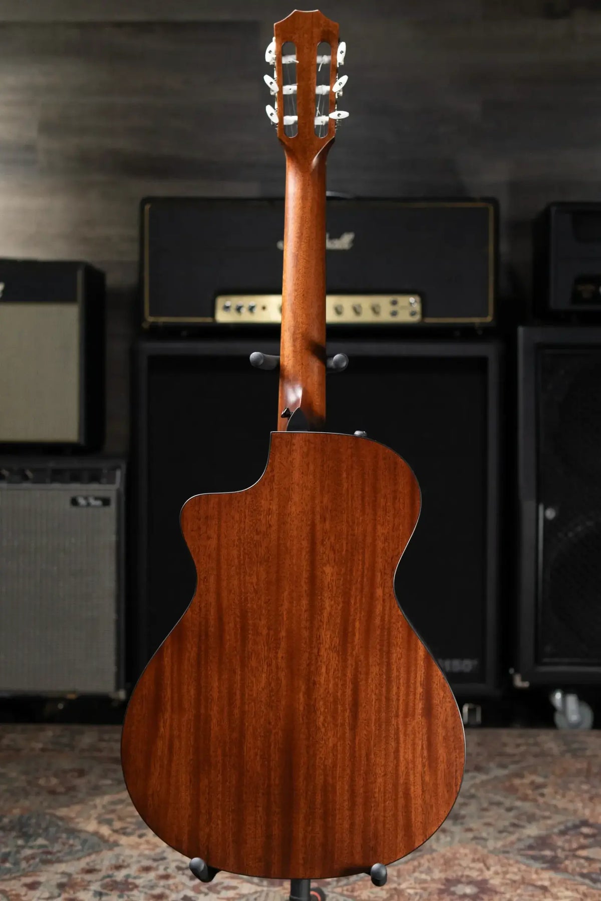 Taylor 312ce-N Nylon Grand Concert Acoustic/Electric Guitar - Natural with Hardshell Case