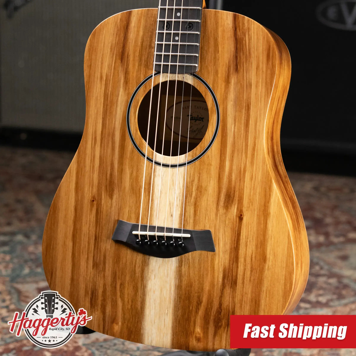 Taylor BTe-Koa Baby Taylor Acoustic/Electric Guitar with Gig Bag