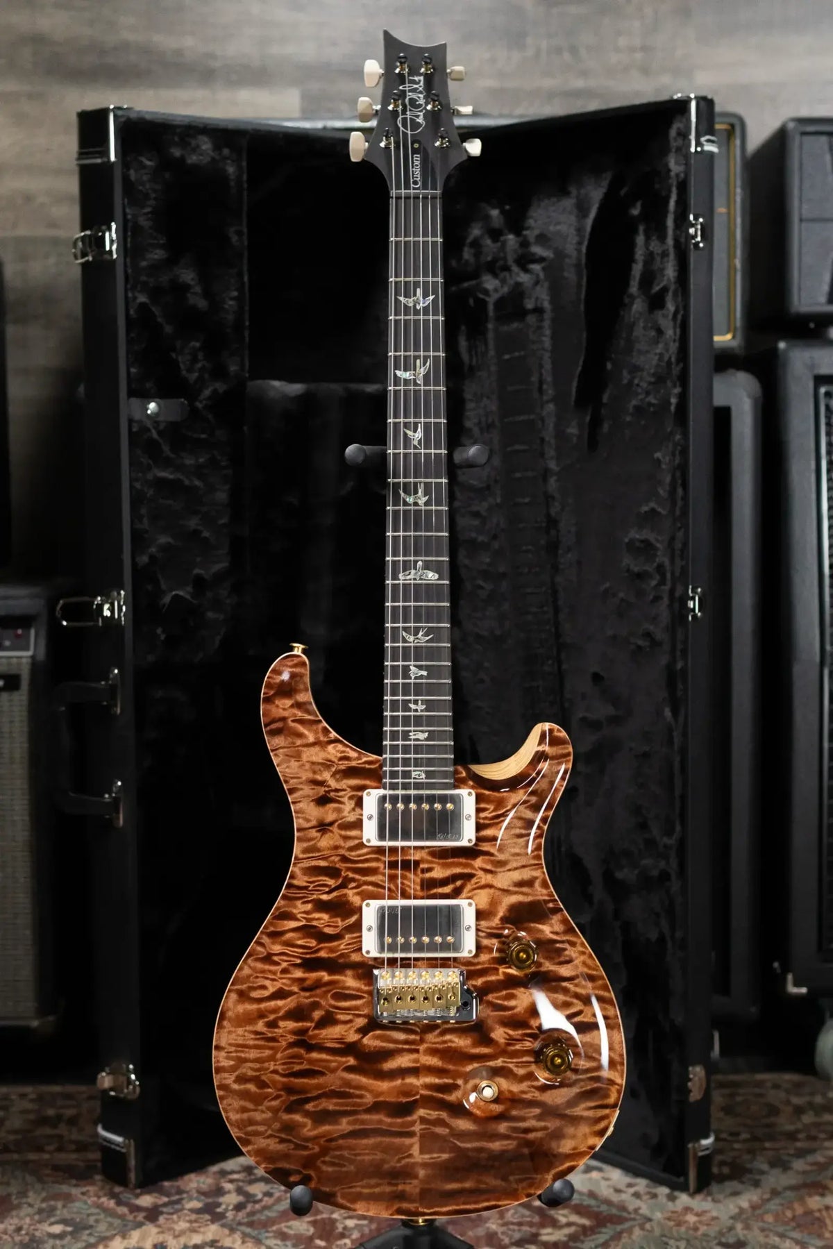PRS Wood Library Custom 24 10-Top Quilt with Hardshell Case - Used