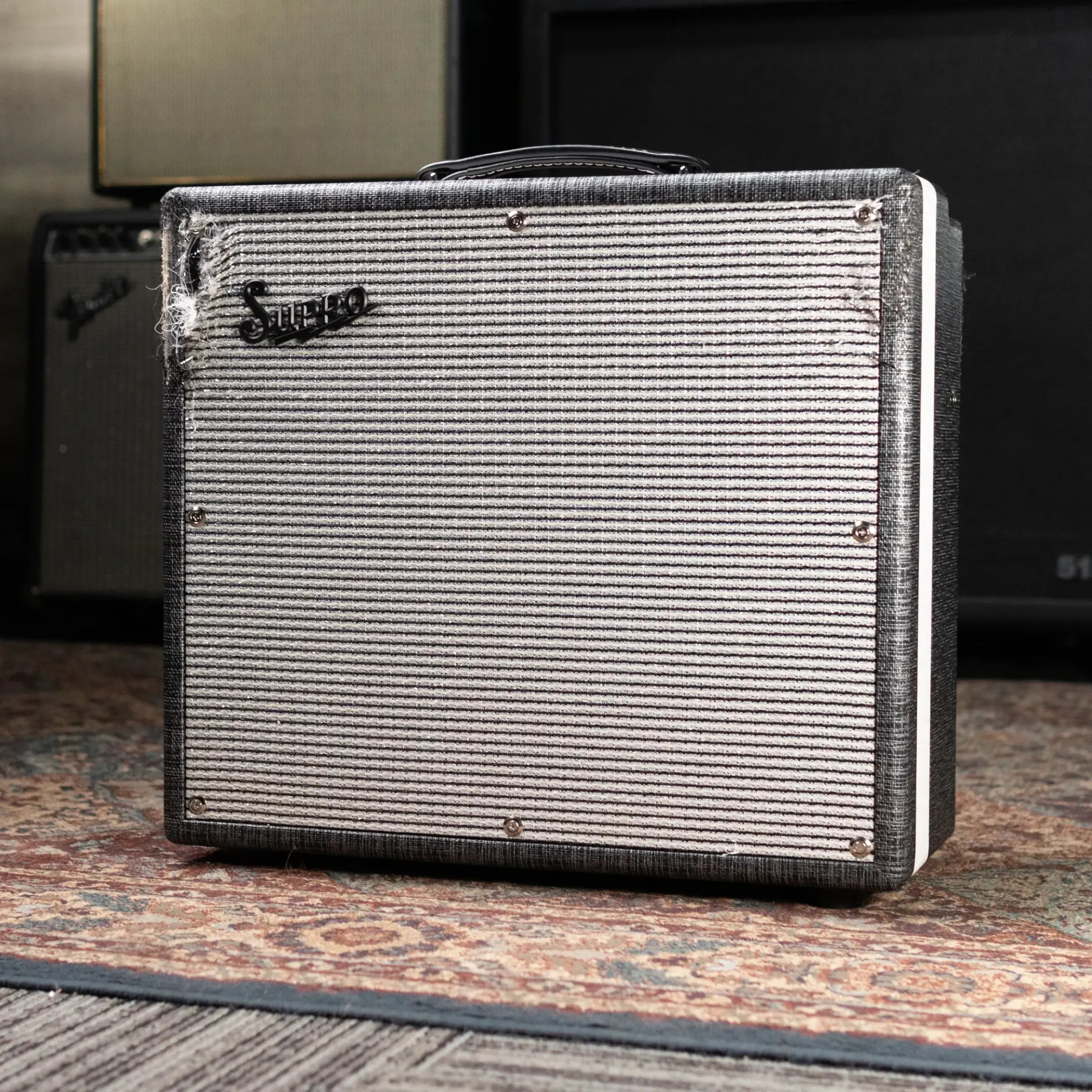 Supro 1696RT Black Magick Reverb Guitar Amplifier - Black Rhino - Used