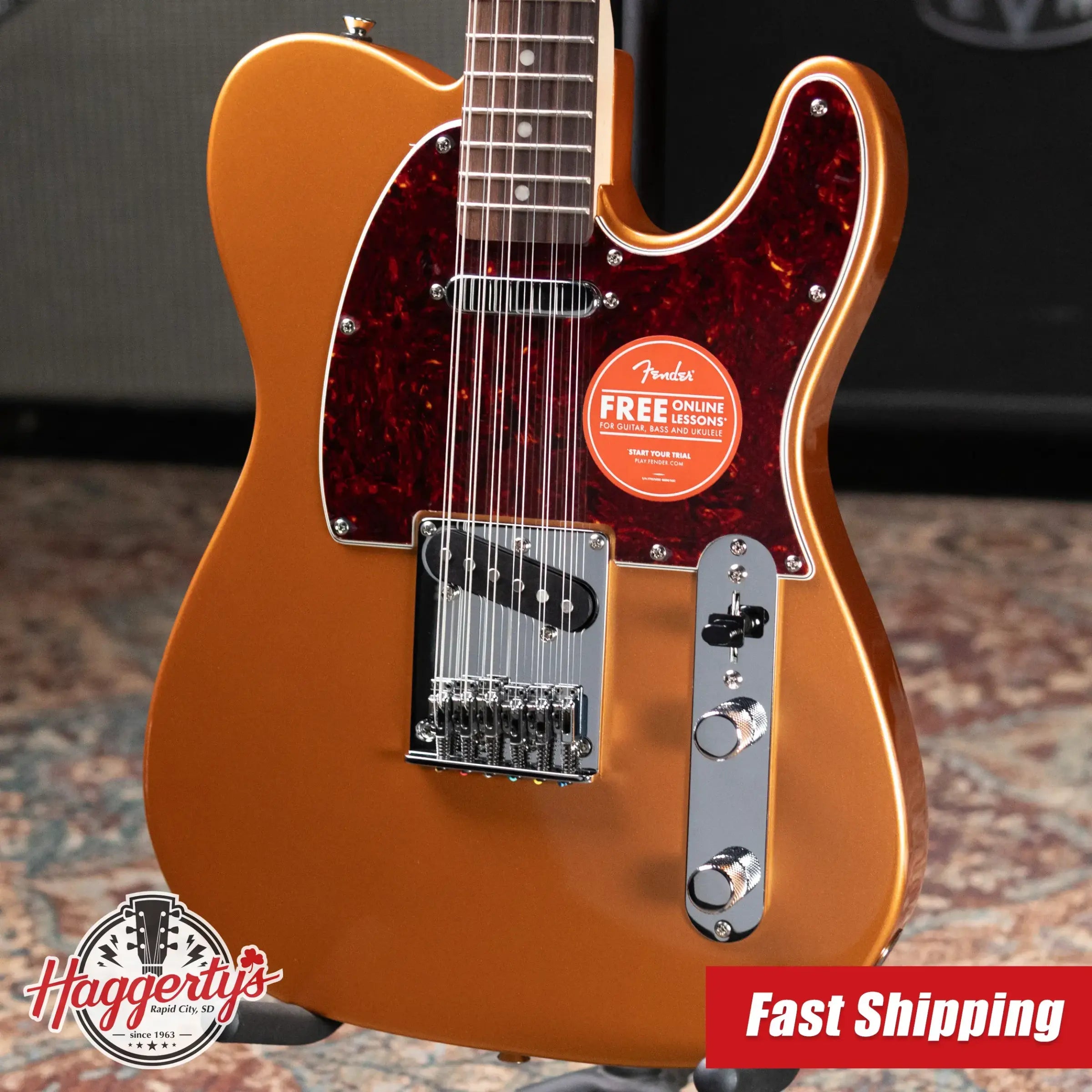 Squier Paranormal Troy Van Leeuwen Telecaster XII 12-String Electric Guitar - Copper