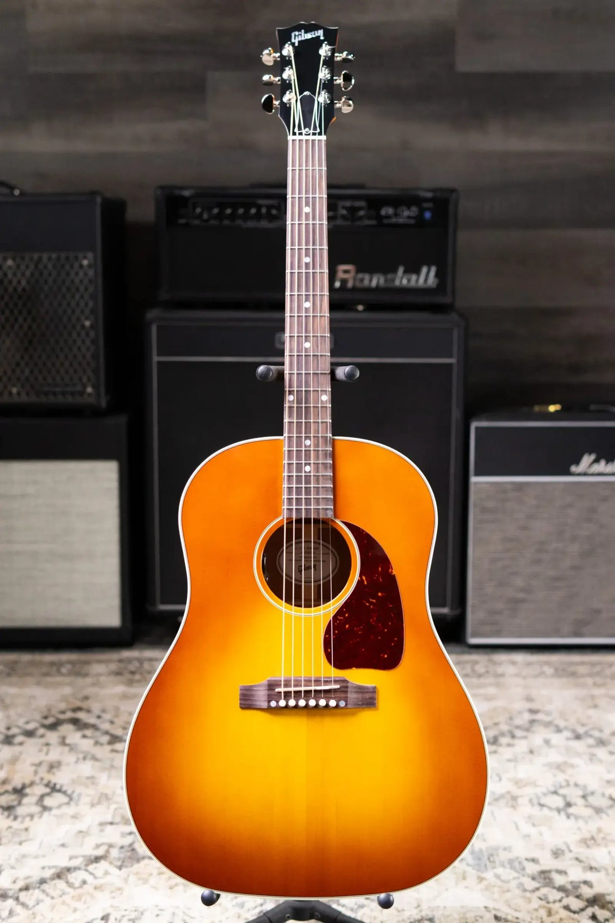 Gibson J-45 Standard Acoustic/Electric Guitar - Heritage Cherry Sunburst with Hardshell Case